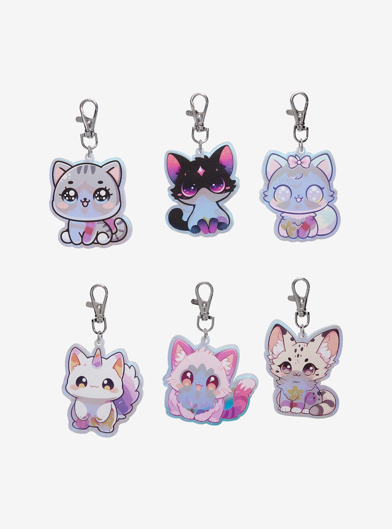 Meowgic Iridescent Blind Box Shaker Key Chain, , hi-res