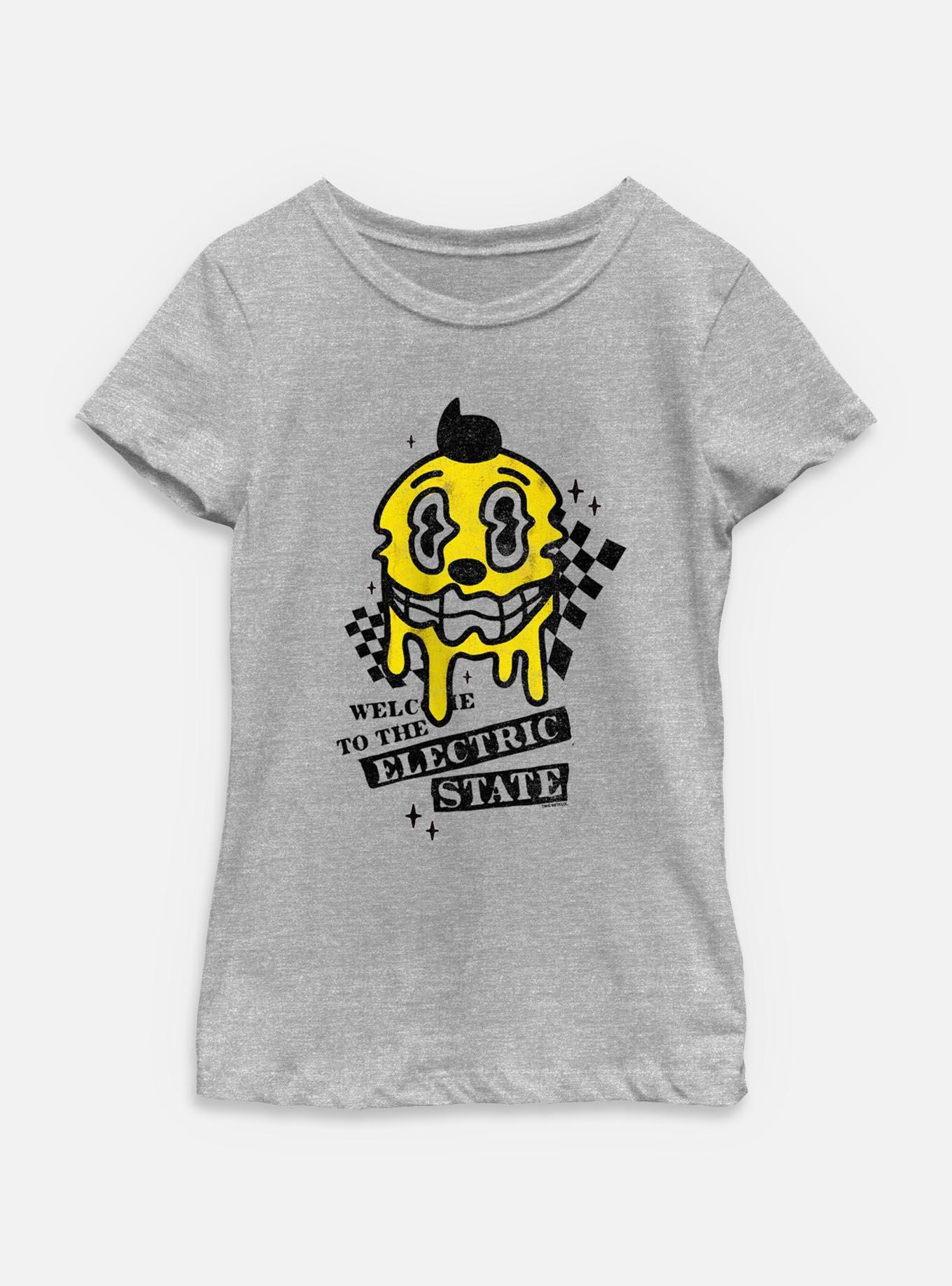 The Electric State Kid Cosmo Checkered Drip Youth Girls T-Shirt, , hi-res