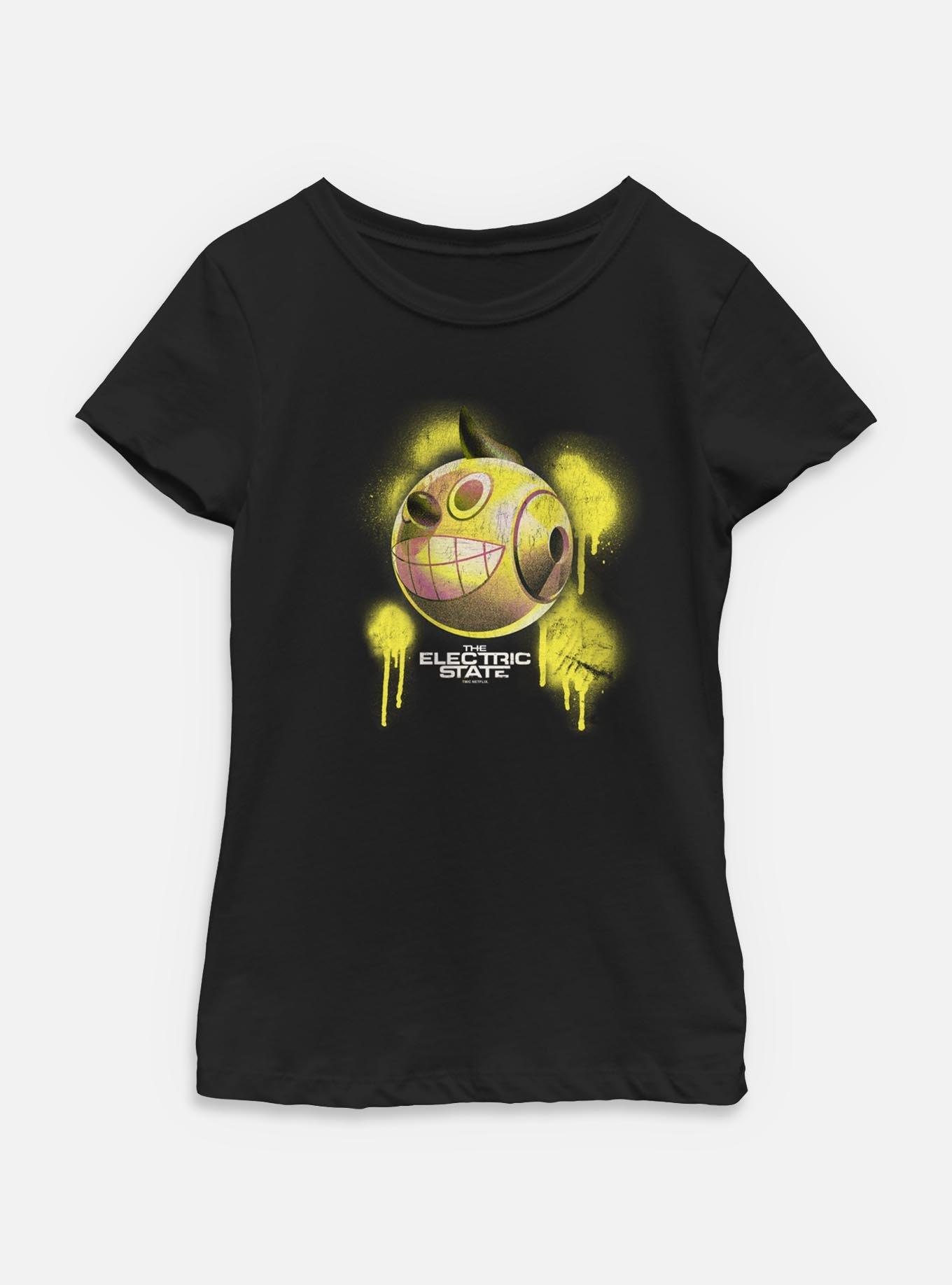The Electric State Kid Cosmo Spray Paint Style Youth Girls T-Shirt, , hi-res