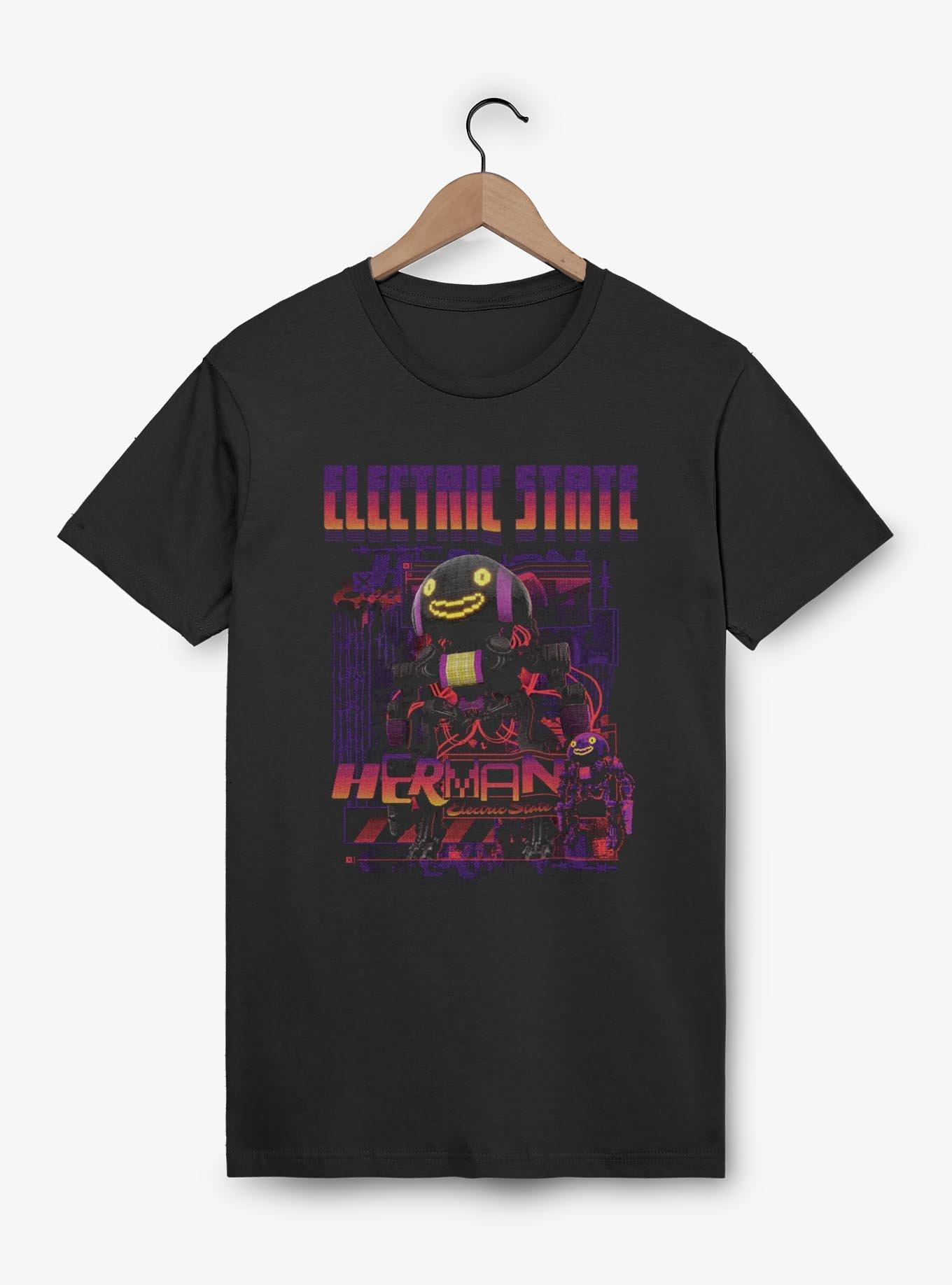 The Electric State Glitch Herman T-Shirt, BLACK, hi-res