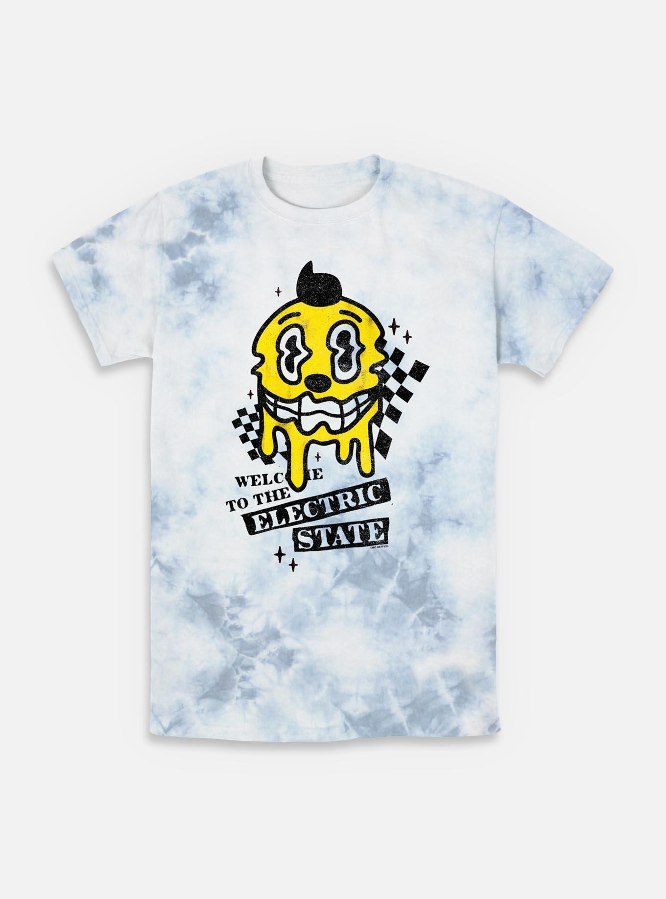 The Electric State Kid Cosmo Checkered Drip Tie-Dye T-Shirt, , hi-res