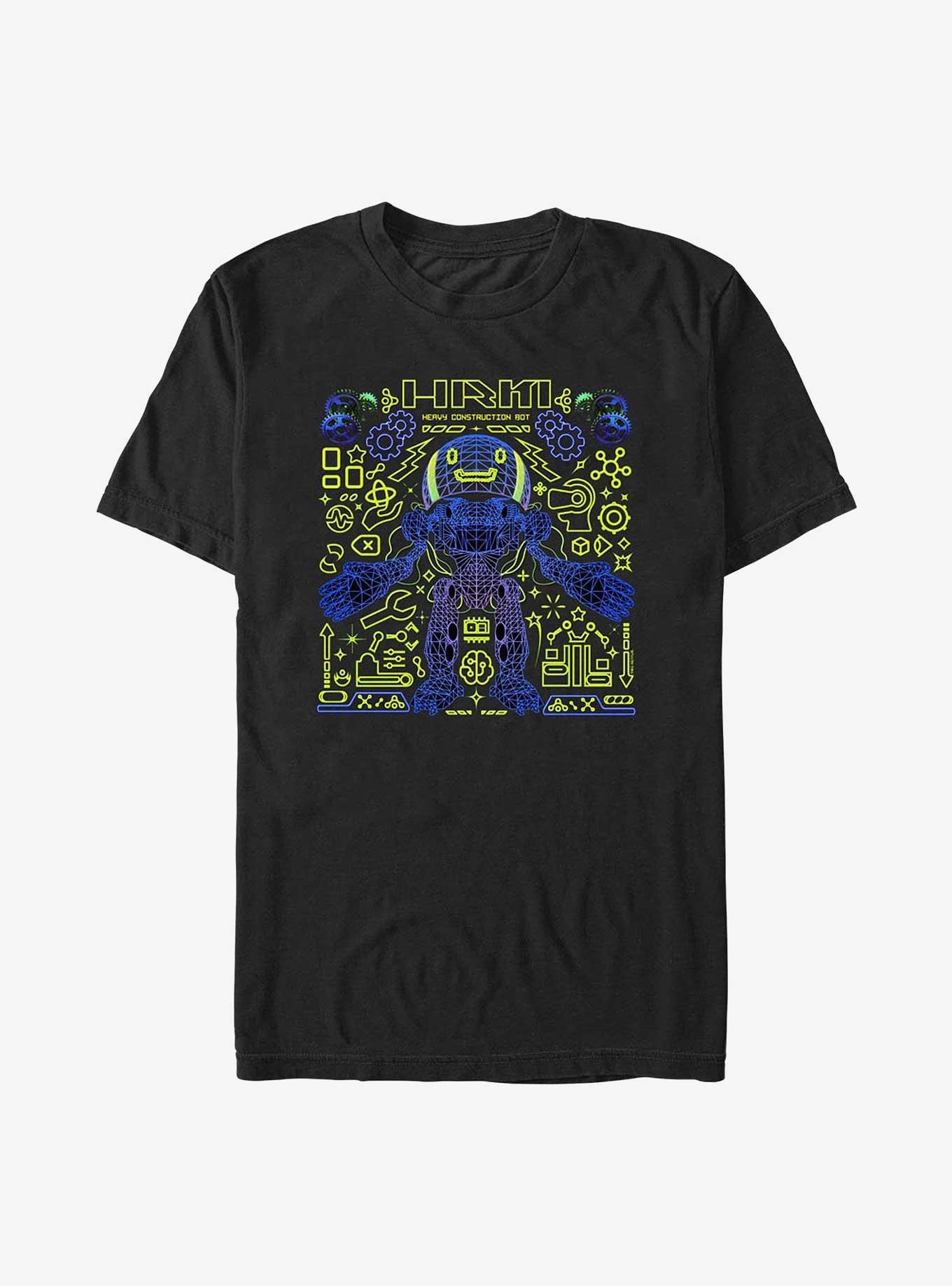 Electric State Heavy Construction Bot T-Shirt, BLACK, hi-res