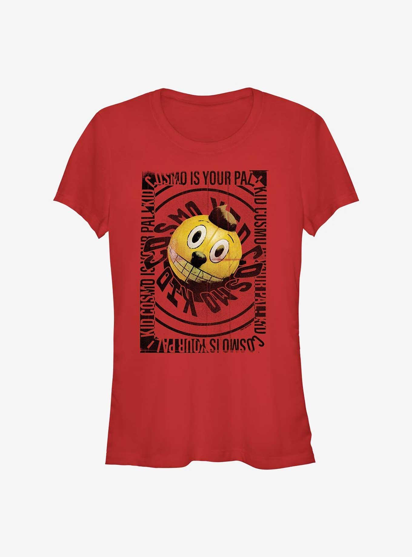 Electric State Cosmo Graphic Girls T-Shirt, RED, hi-res
