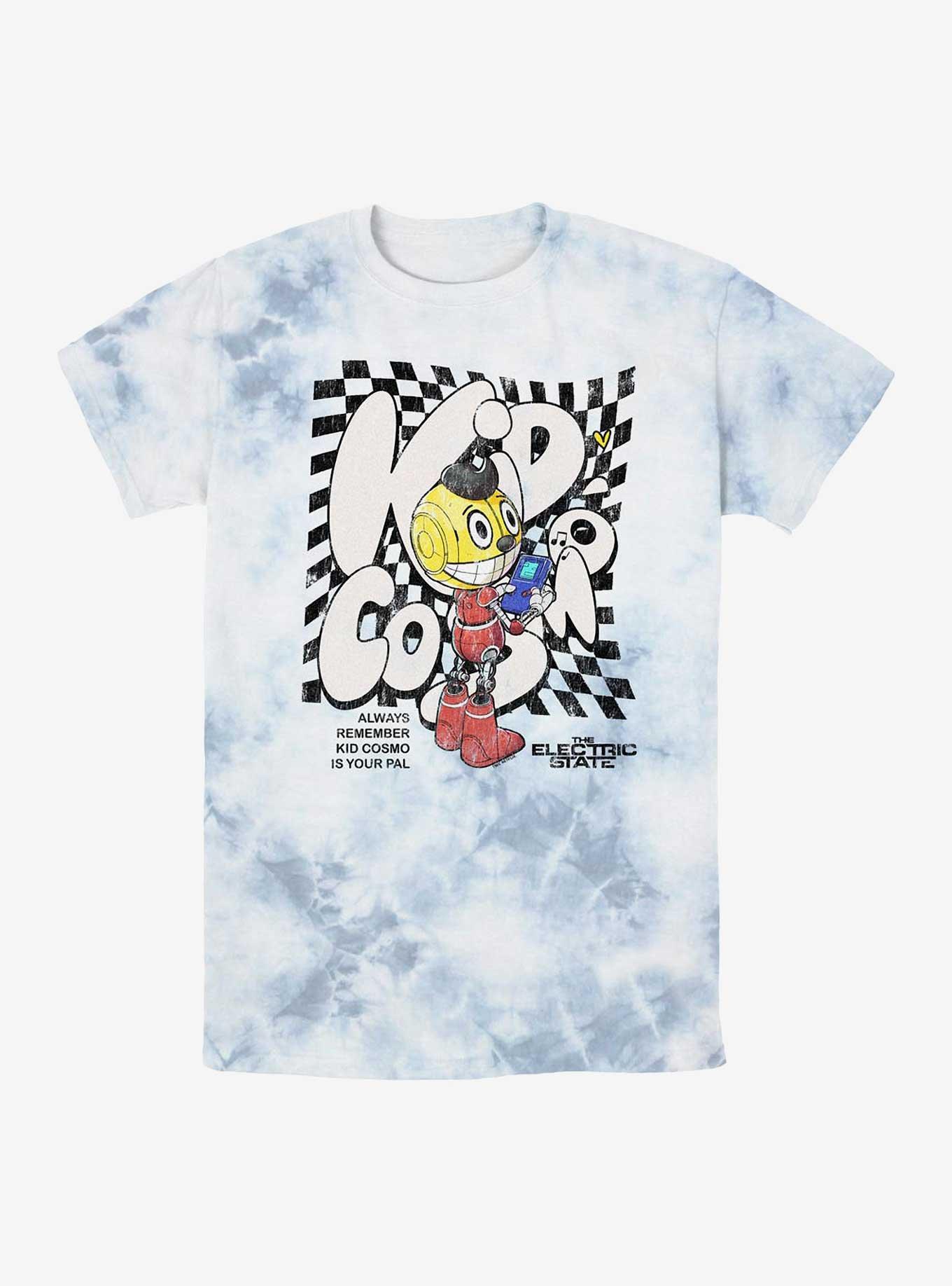 Electric State Kid Cosmos Your Pal Tie-Dye T-Shirt, WHITEBLUE, hi-res