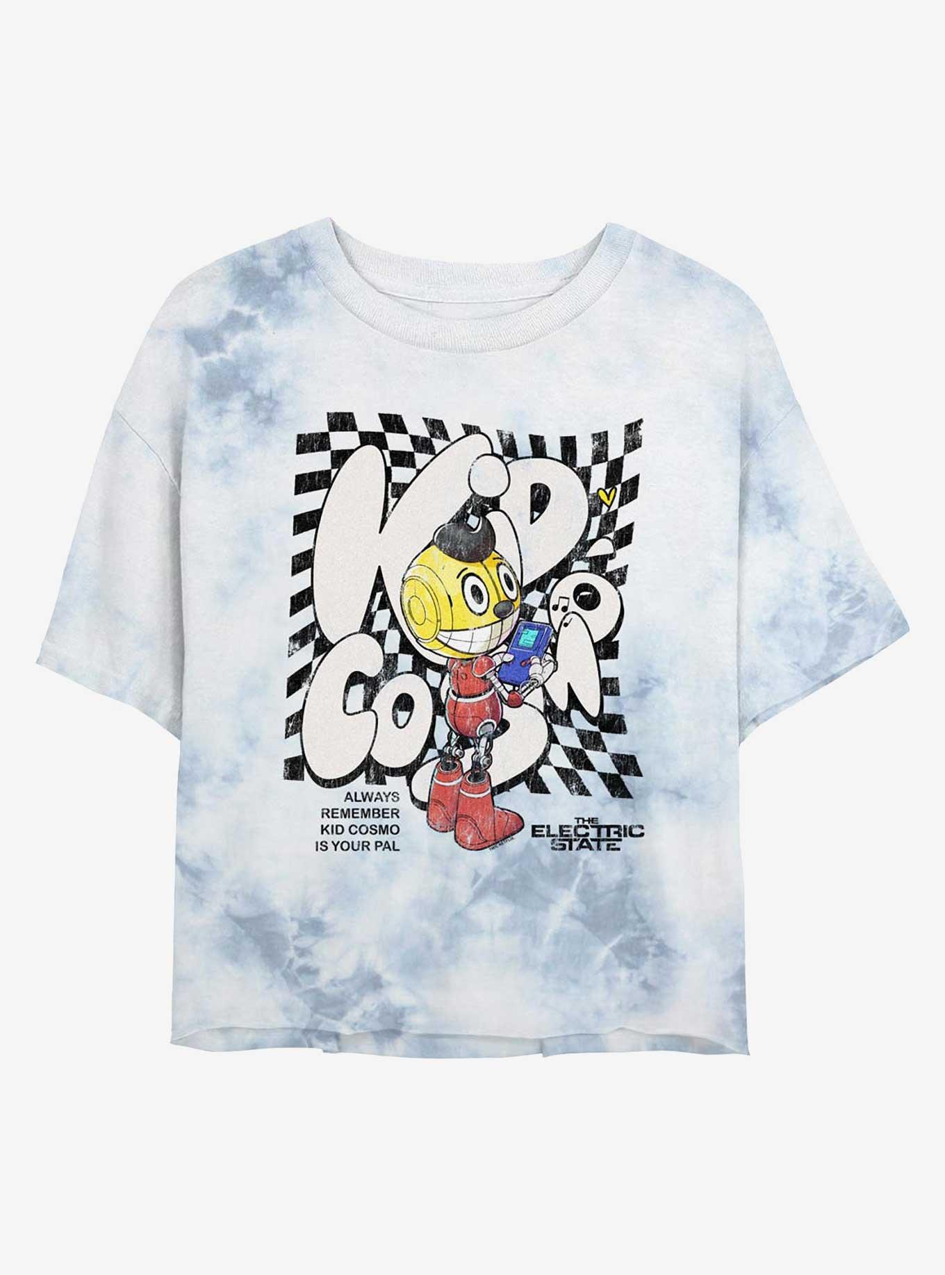 Electric State Kid Cosmos Your Pal Tie-Dye Girls Crop T-Shirt, , hi-res
