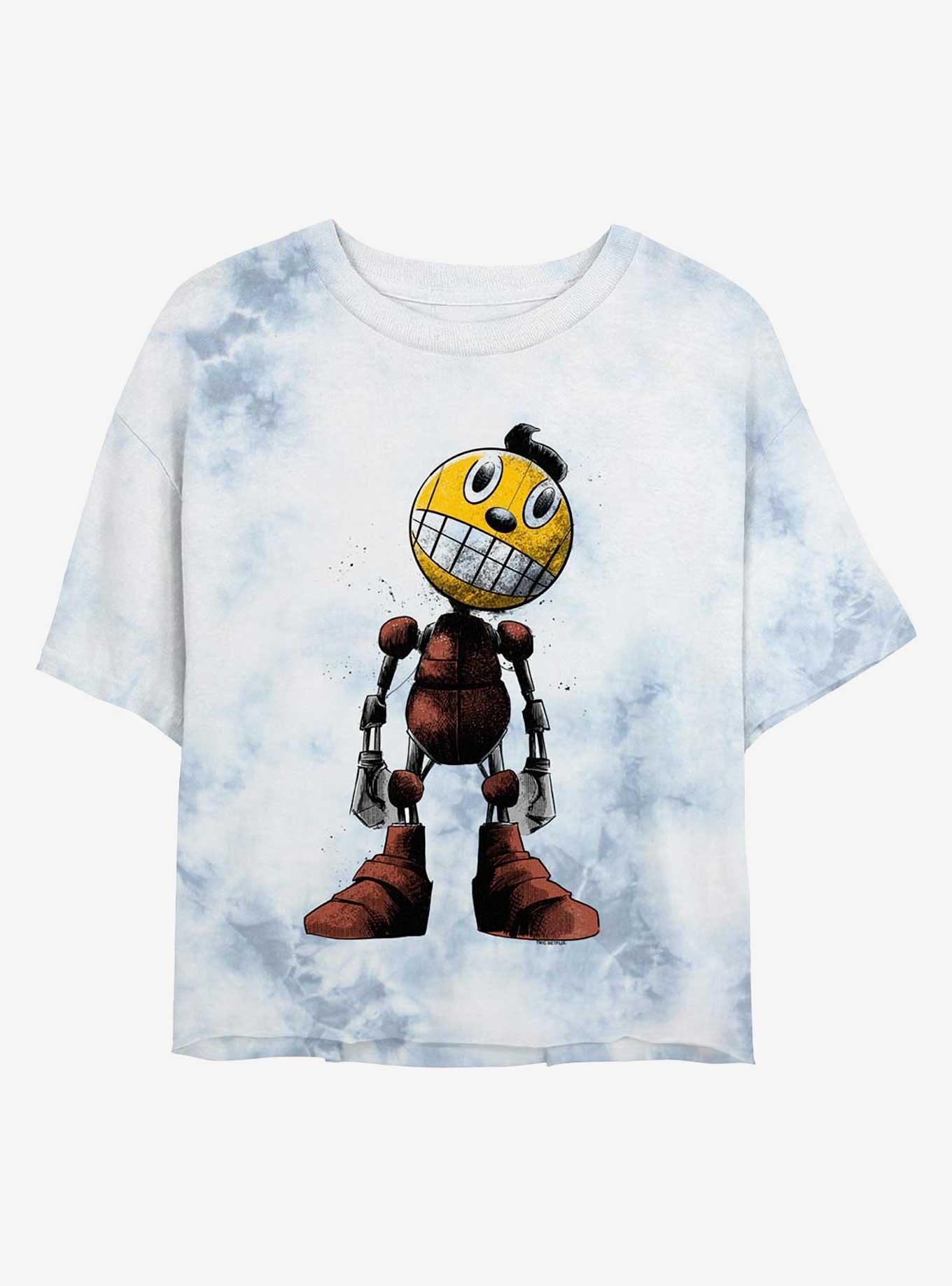 Electric State Kid Cosmo Art Tie-Dye Girls Crop T-Shirt, , hi-res