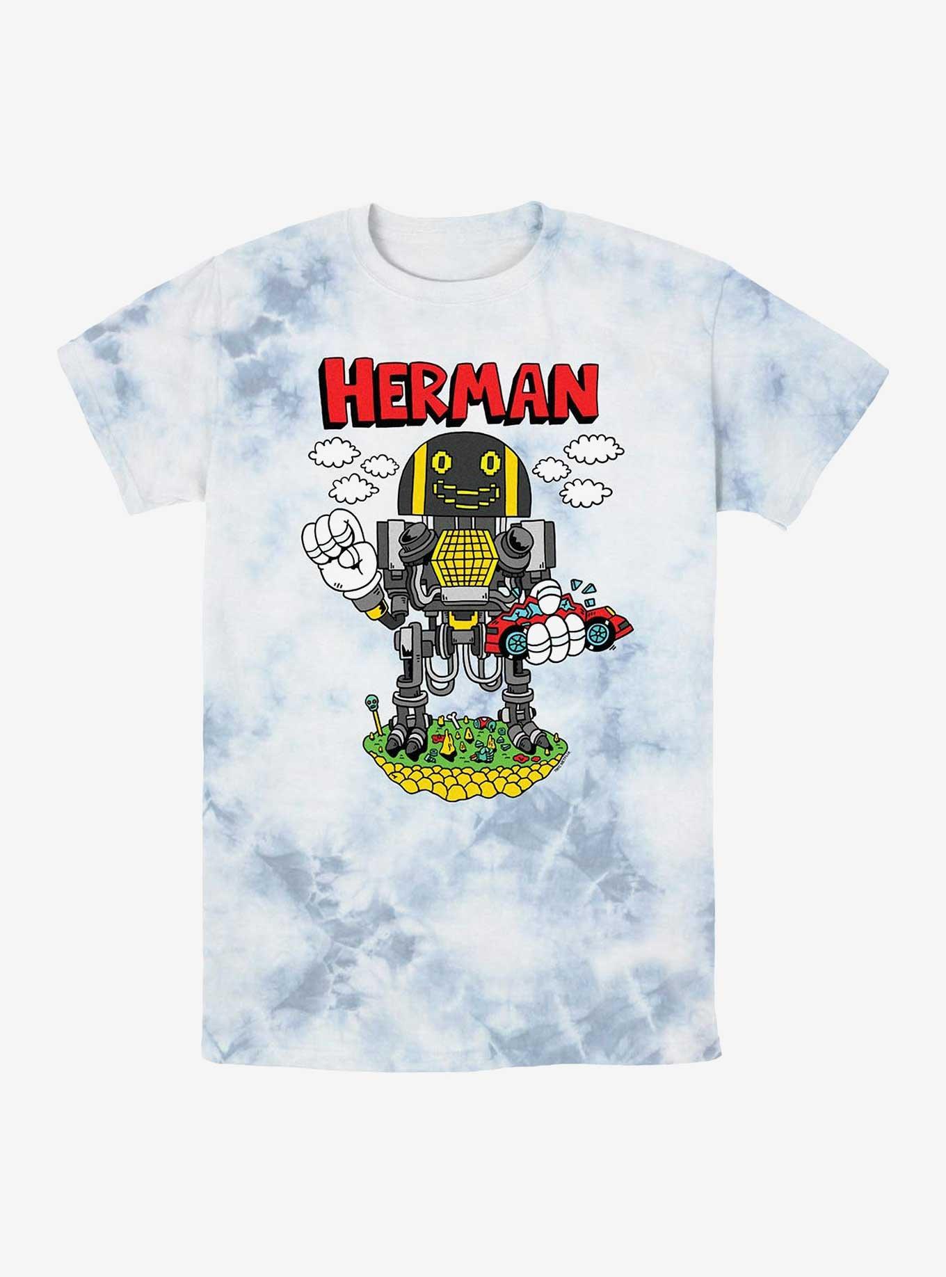 Electric State Herman Playing Tie-Dye T-Shirt, WHITEBLUE, hi-res