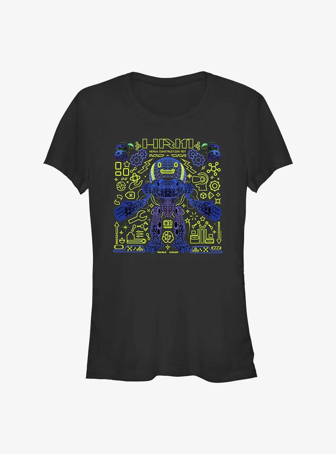Electric State Heavy Construction Bot Girls T-Shirt, BLACK, hi-res