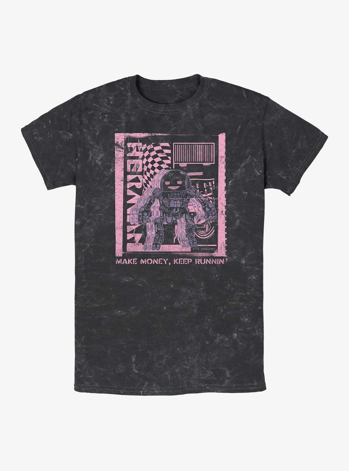 Electric State Make Money Keep Runnin Mineral Wash T-Shirt, , hi-res