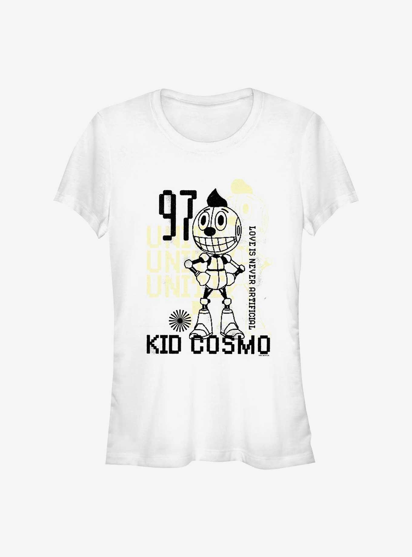 Electric State Cosmo Outline Girls T-Shirt, WHITE, hi-res