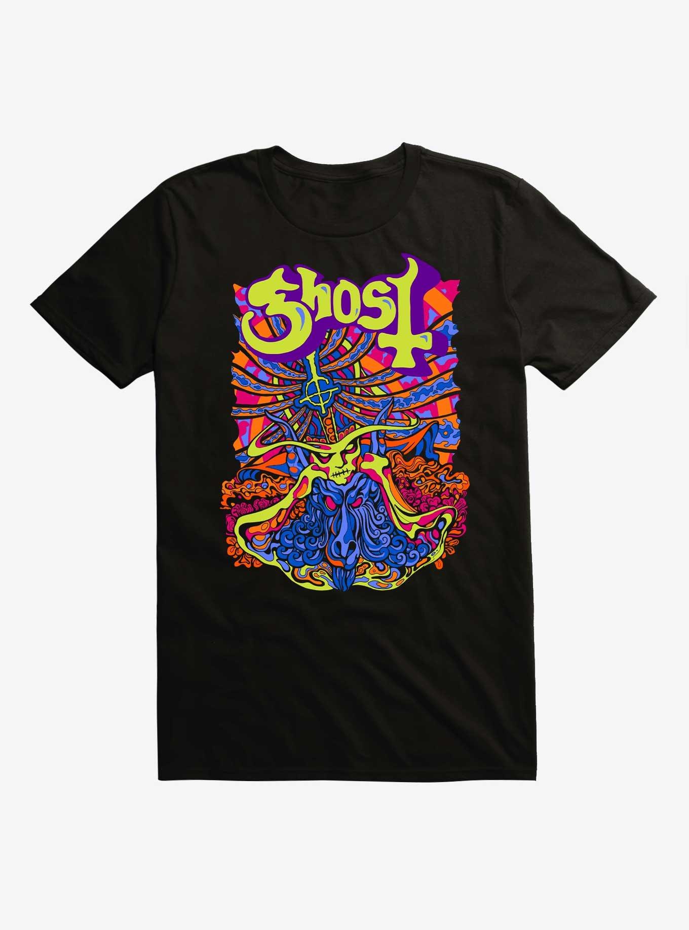 Ghost Neon Seven Inches Of Satanic Panic T-Shirt, , hi-res