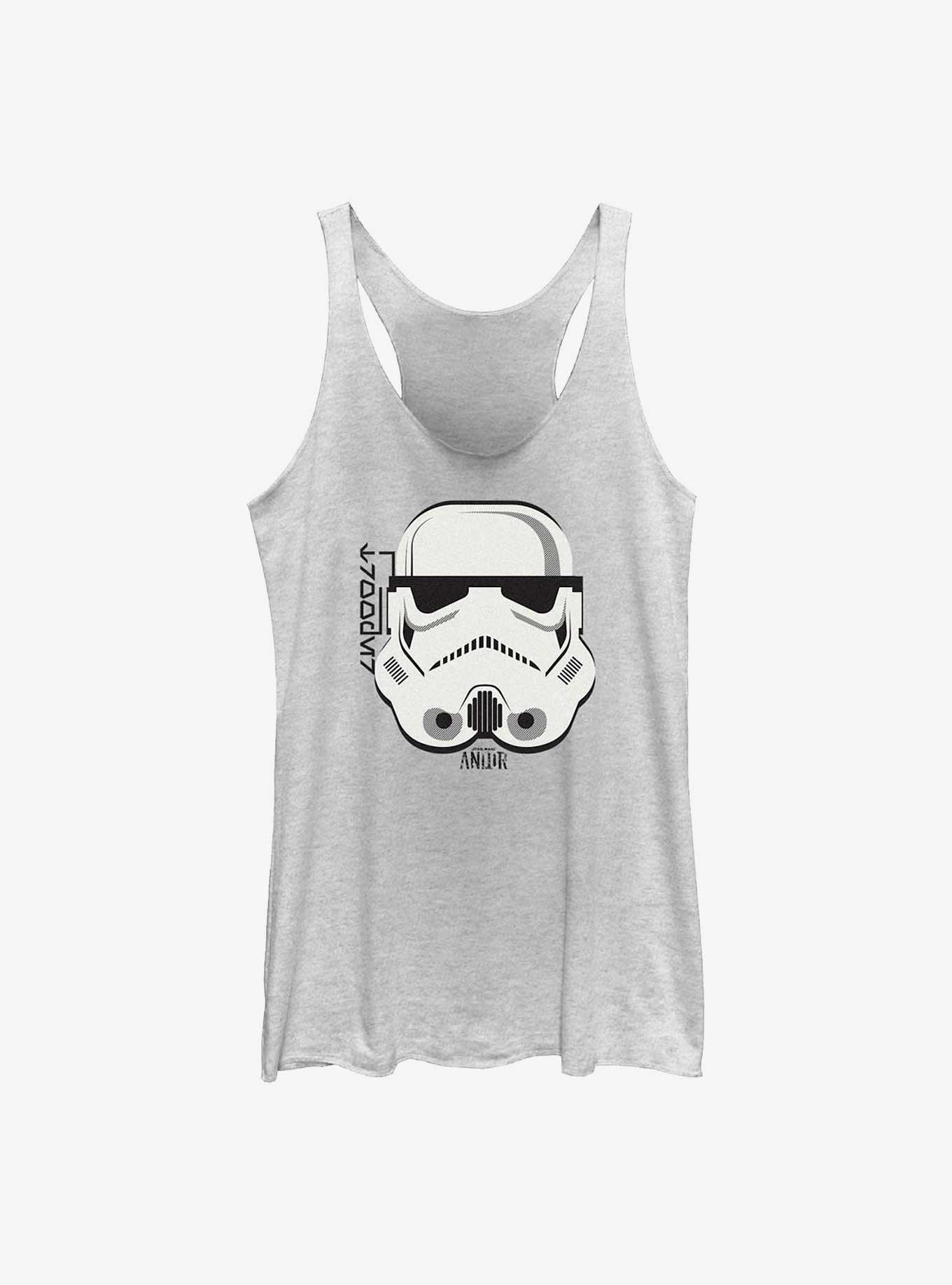 Star Wars: Andor Helmet Stormtrooper Girls Tank, WHITE HTR, hi-res