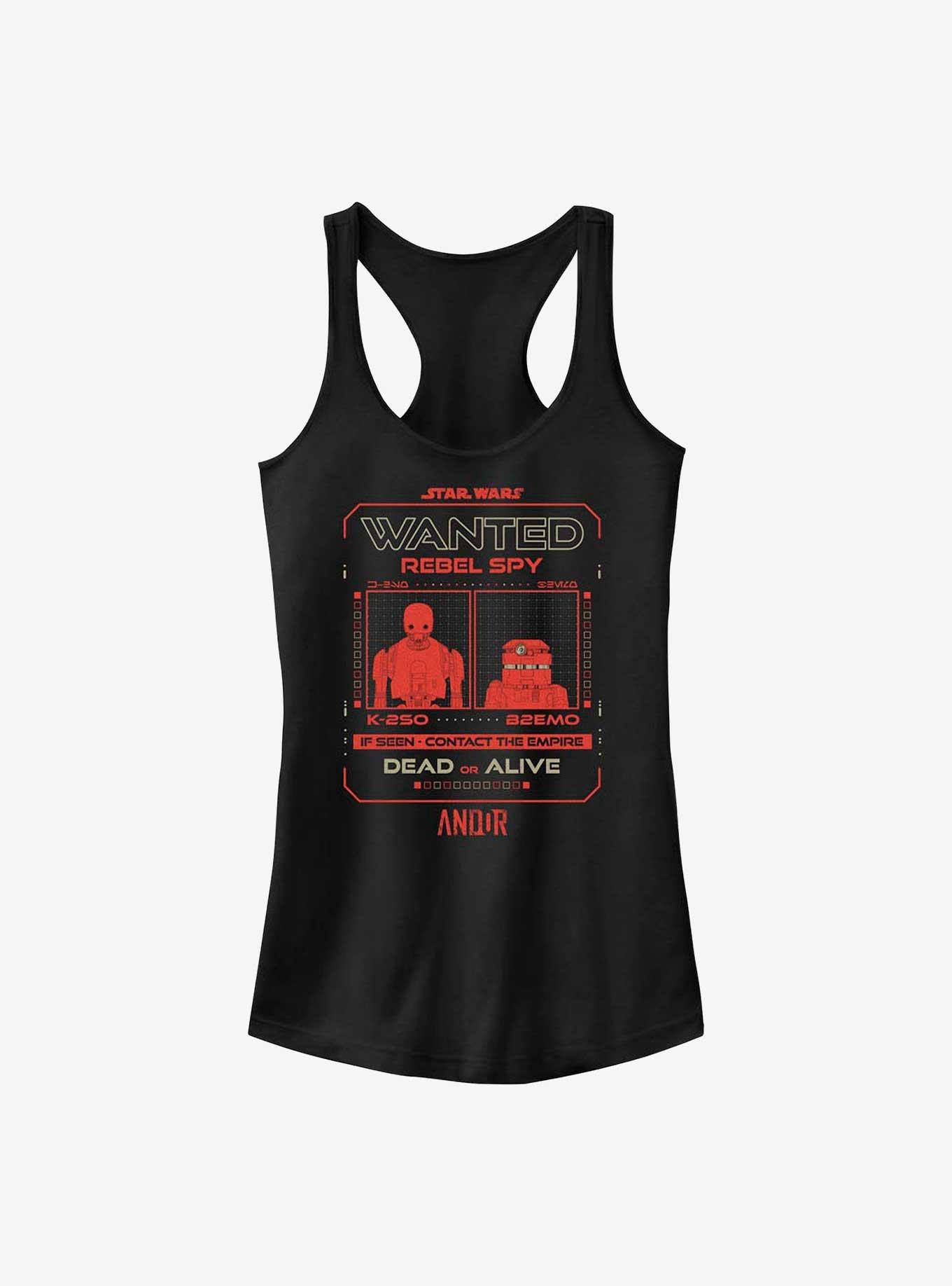 Star Wars: Andor Wanted Spy Dead Or Alive Girls Tank, BLACK, hi-res