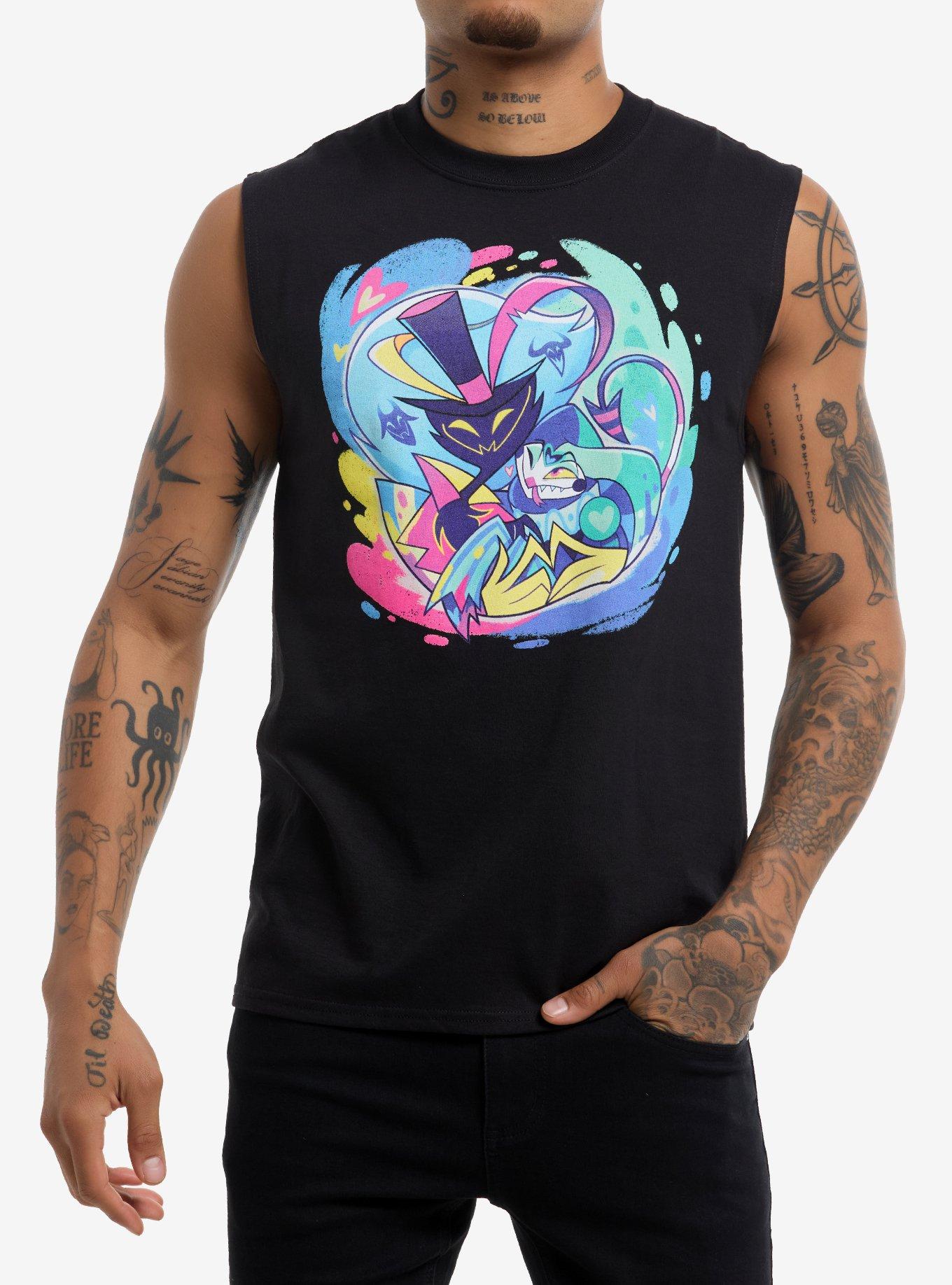 Helluva Boss Fizzarolli & Asmodeus Muscle Tank Top Hot Topic Exclusive, , hi-res