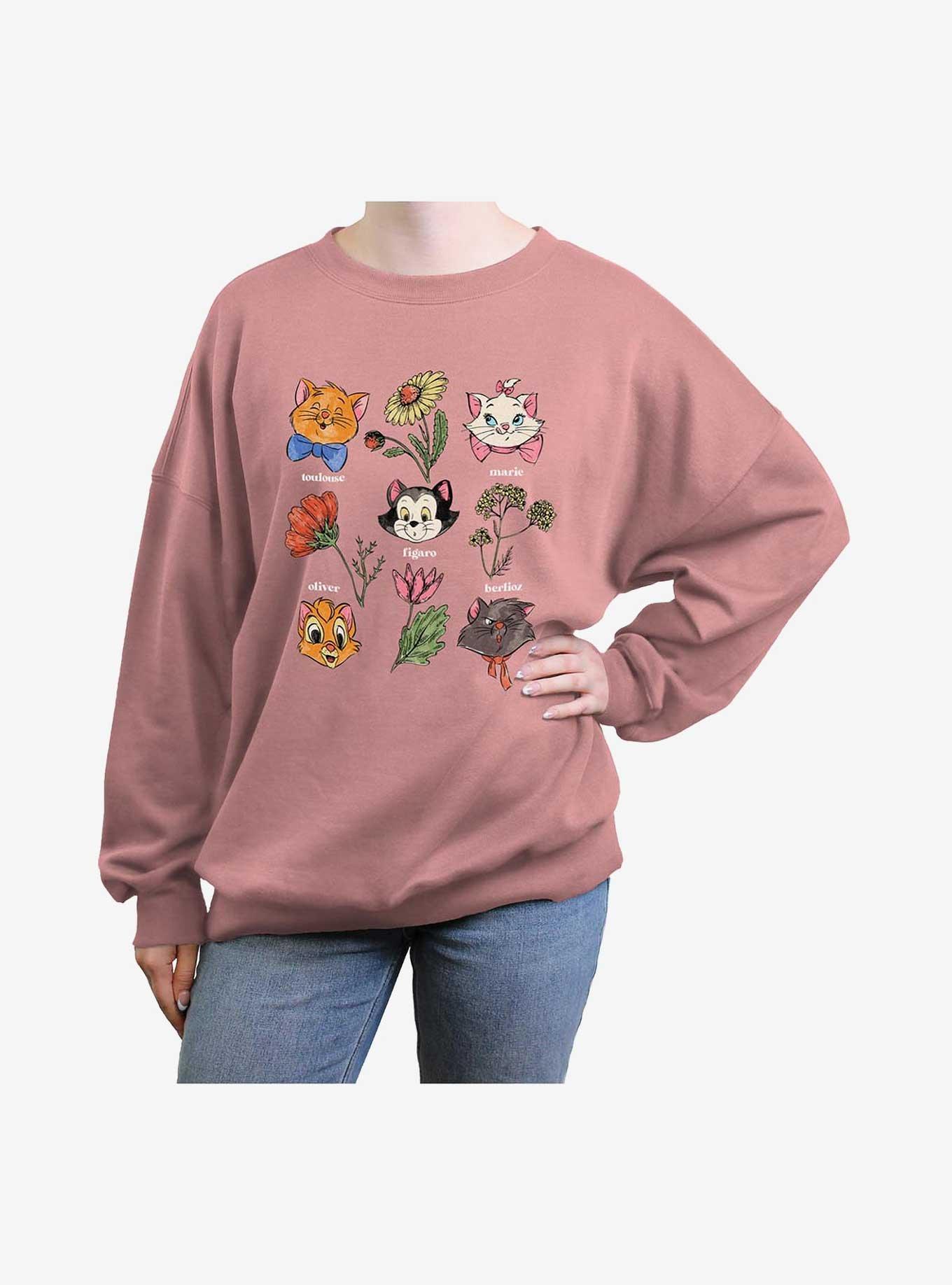 Disney The AristoCats Botanical Girls Oversized Sweatshirt, , hi-res