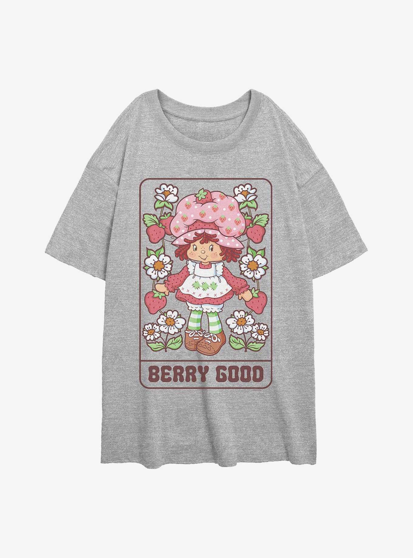 Strawberry Shortcake Berry Sweet Card Girls Oversized T-Shirt, , hi-res