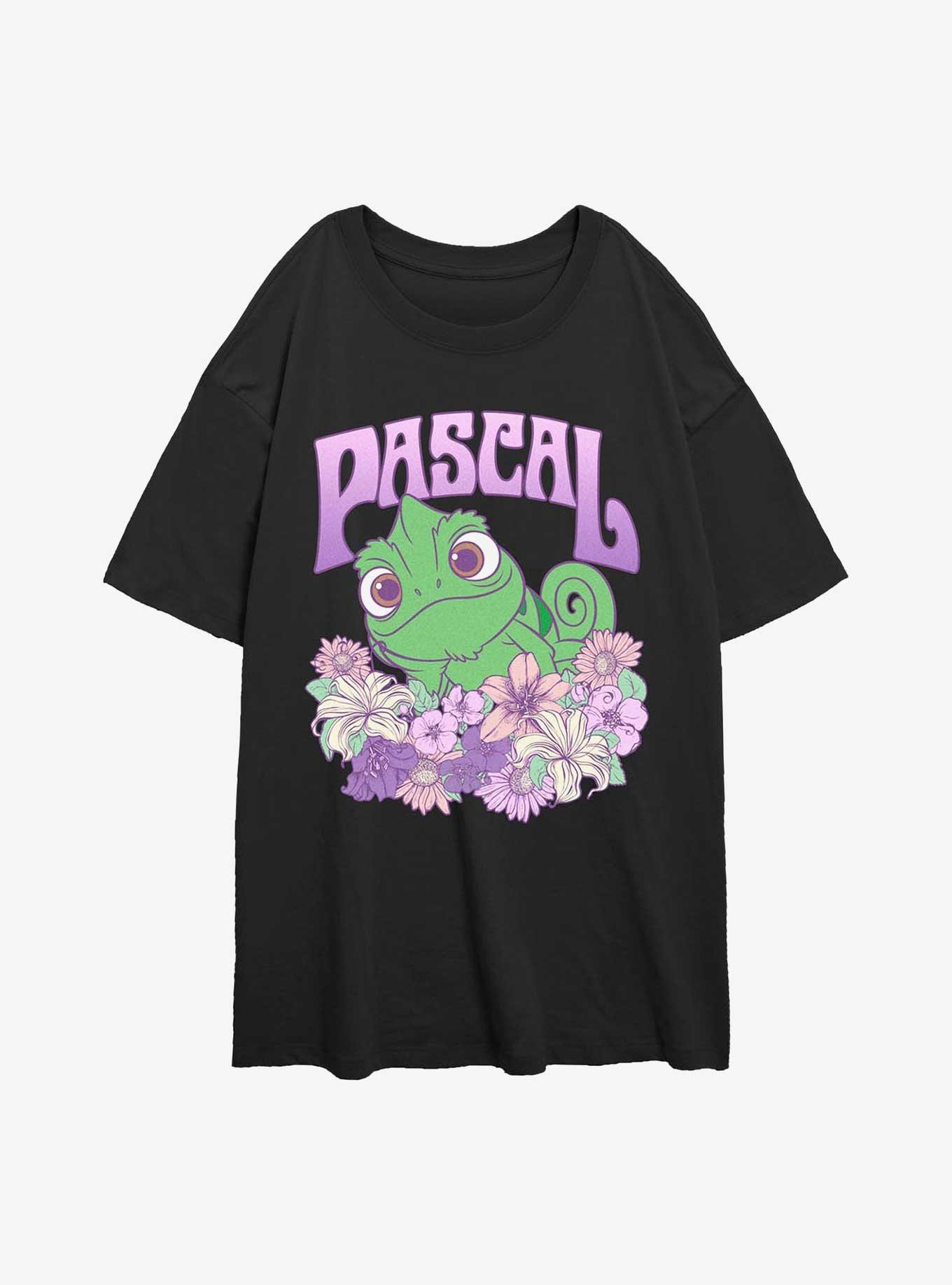 Disney Tangled Flowery Pascal Girls Oversized T-Shirt, , hi-res