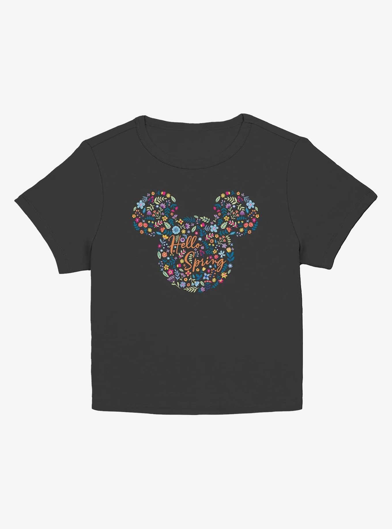 Disney Mickey Mouse Floral Ears Hello Spring Girls Baby T-Shirt