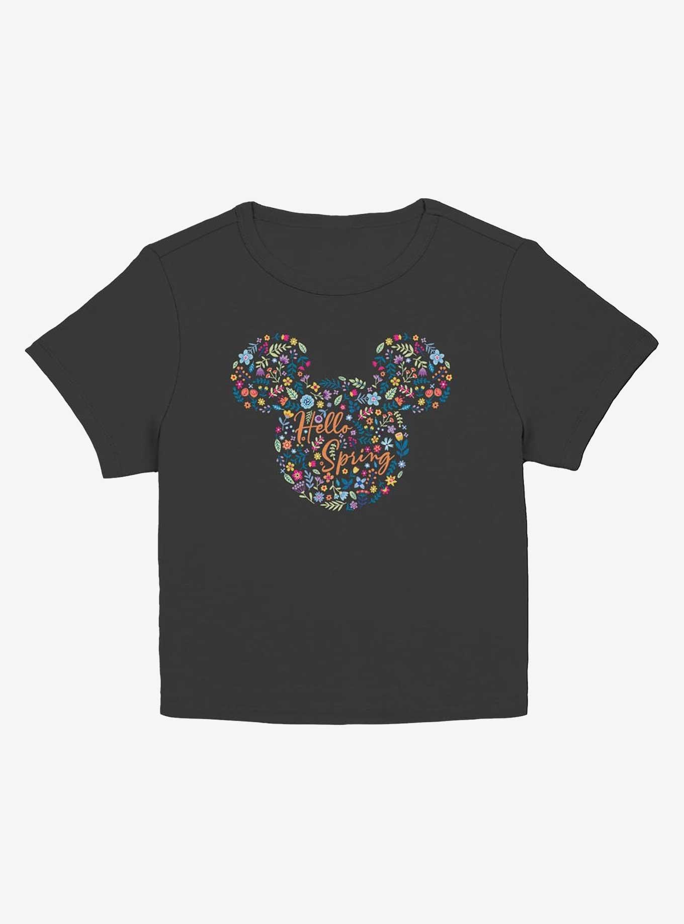 Disney Mickey Mouse Floral Ears Hello Spring Girls Baby T-Shirt, , hi-res