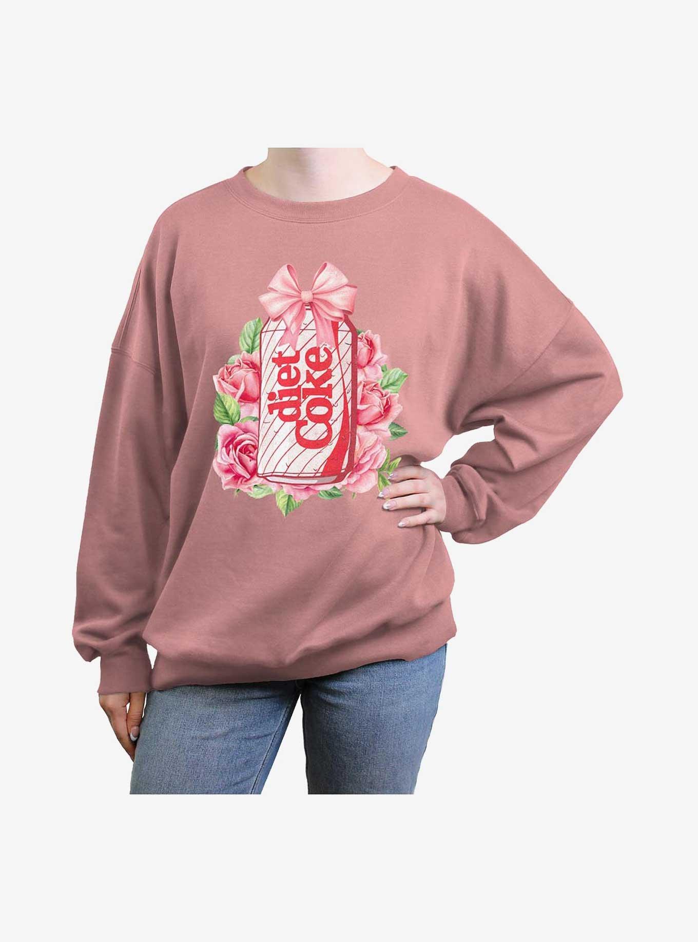 Coca-Cola Diet Coke And Roses Girls Oversized Sweatshirt, , hi-res