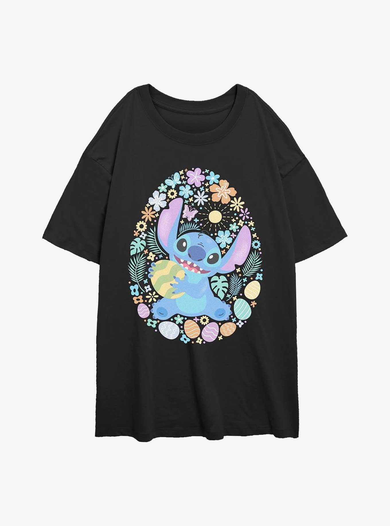 Disney Lilo & Stitch Spring Easter Egg Girls Oversized T-Shirt, , hi-res