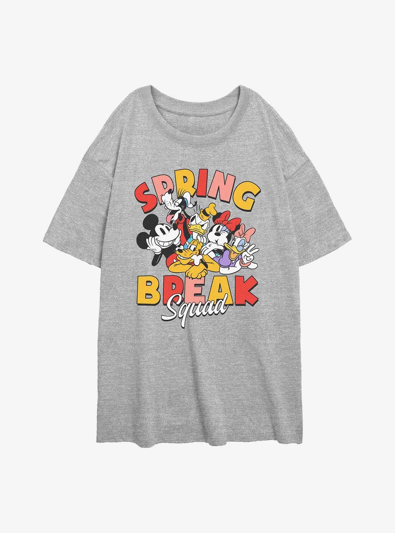 Disney Mickey Mouse Spring Break Squad Girls Oversized T-Shirt, , hi-res