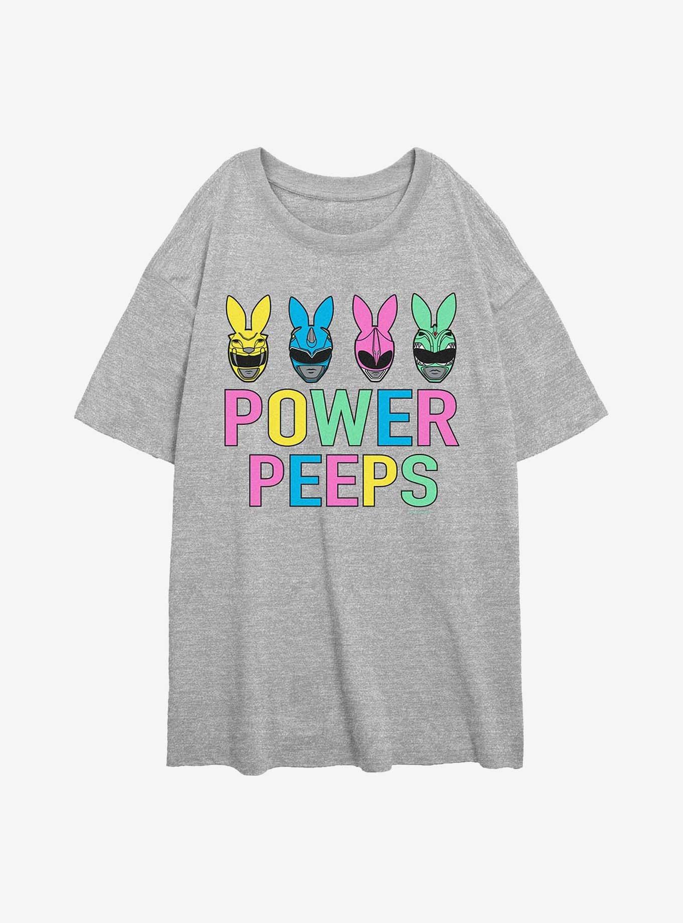 Mighty Morphin Power Rangers Power Peeps Girls Oversized T-Shirt, , hi-res