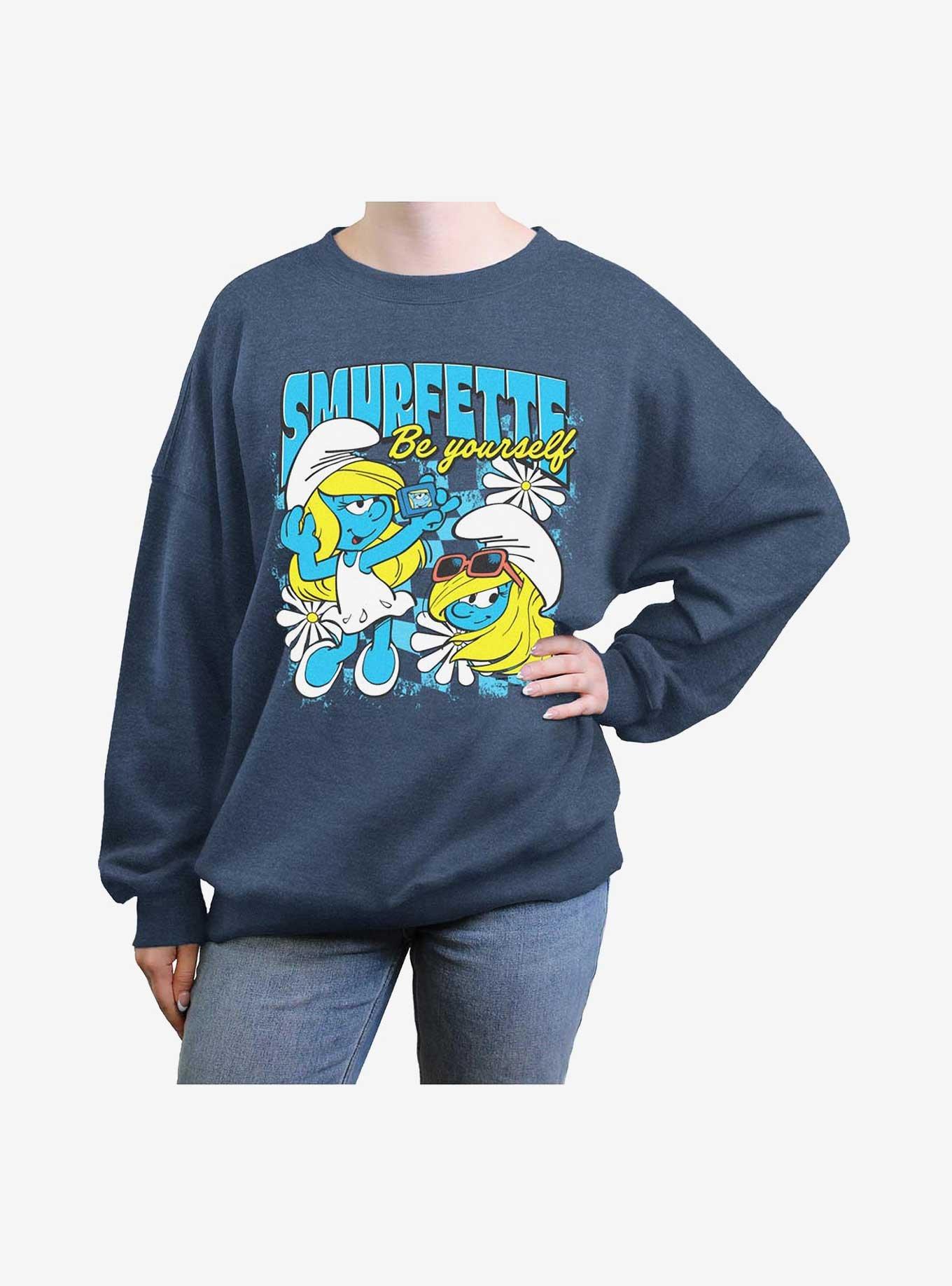 The Smurfs Be Yourself Girls Oversized Sweatshirt, , hi-res