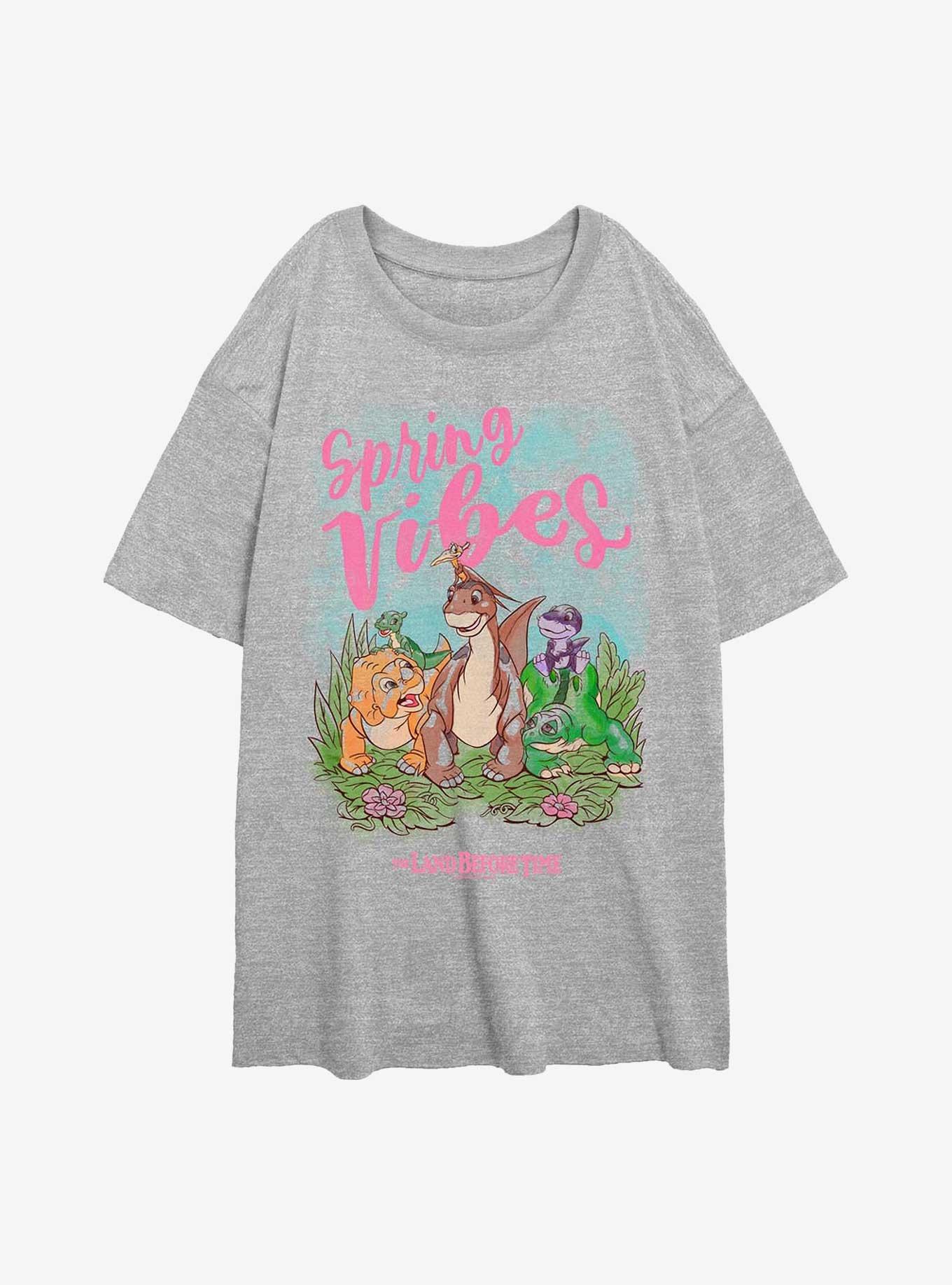 The Land Before Time Spring Dinos Girls Oversized T-Shirt, , hi-res