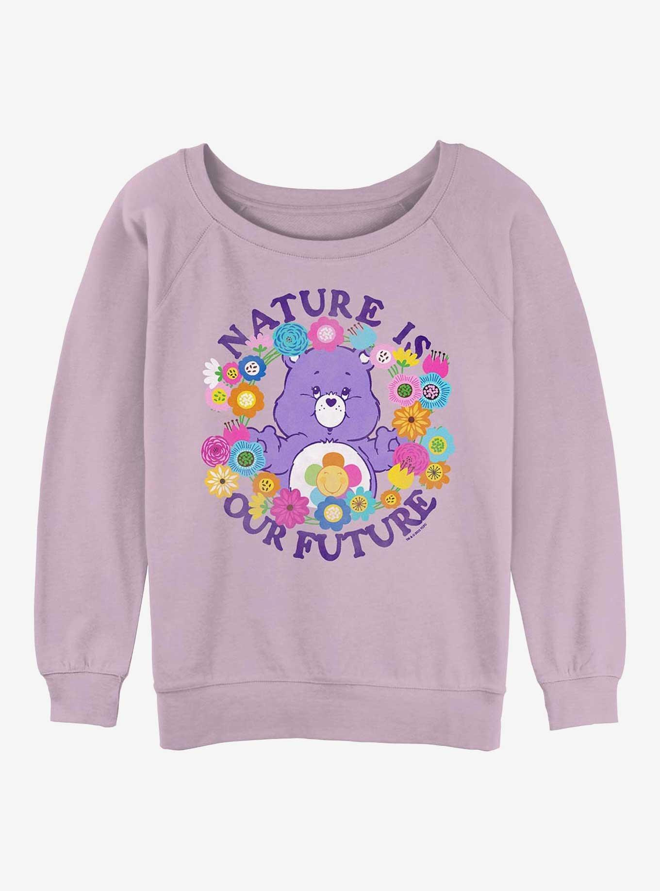 Care Bears Nature Is Our Future Girls Slouchy Sweatshirt, , hi-res