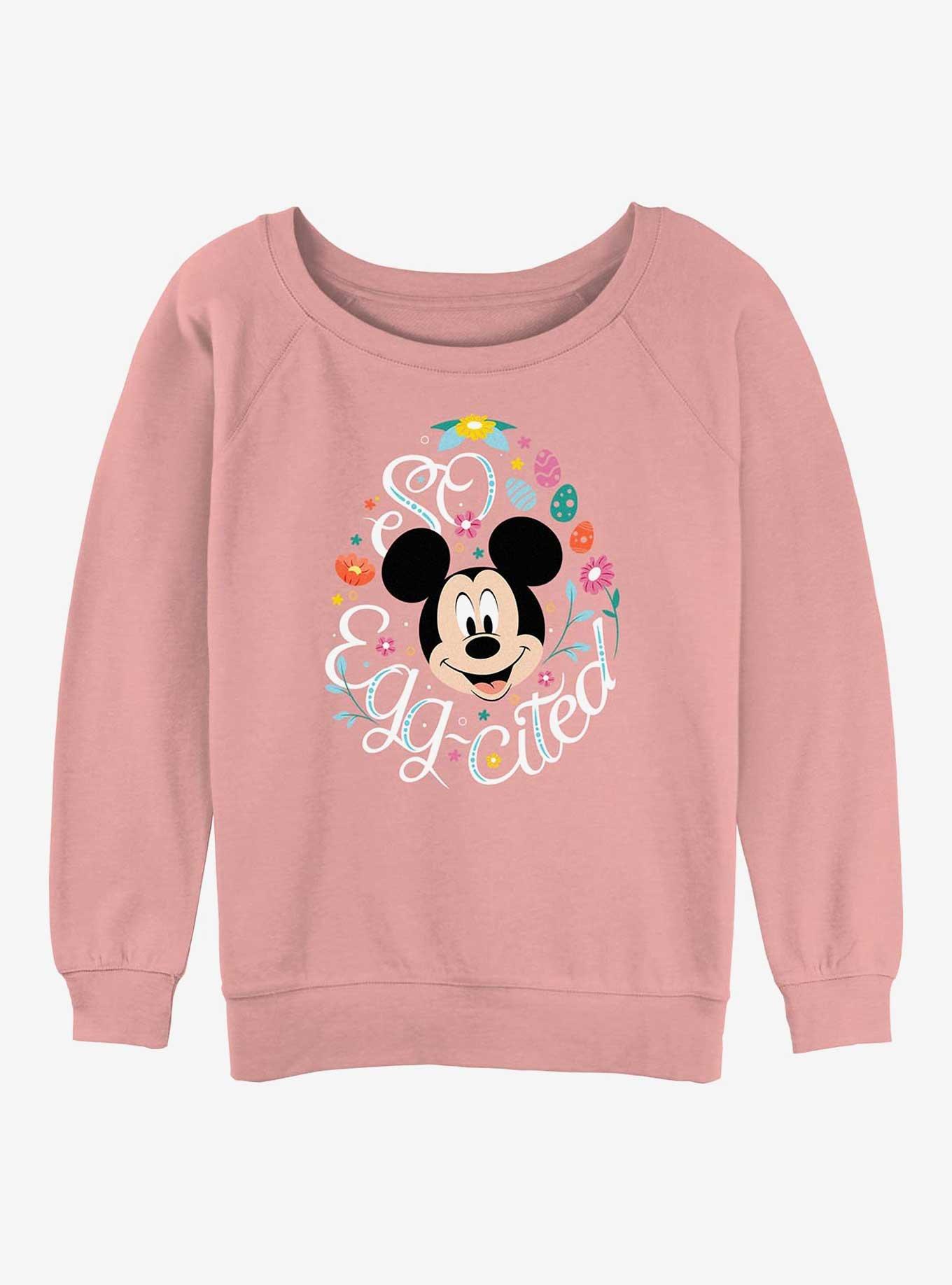 Disney Mickey Mouse So Egg-Cited Girls Slouchy Sweatshirt, , hi-res