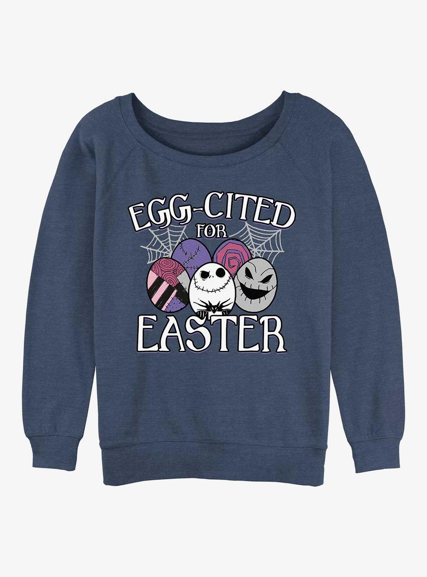 Disney The Nightmare Before Christmas Egg-Cited For Easter Girls Slouchy Sweatshirt, , hi-res