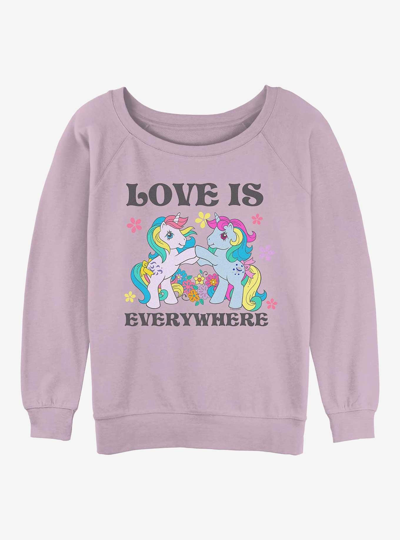 My Little Pony Love Is Everywhere Girls Slouchy Sweatshirt, , hi-res