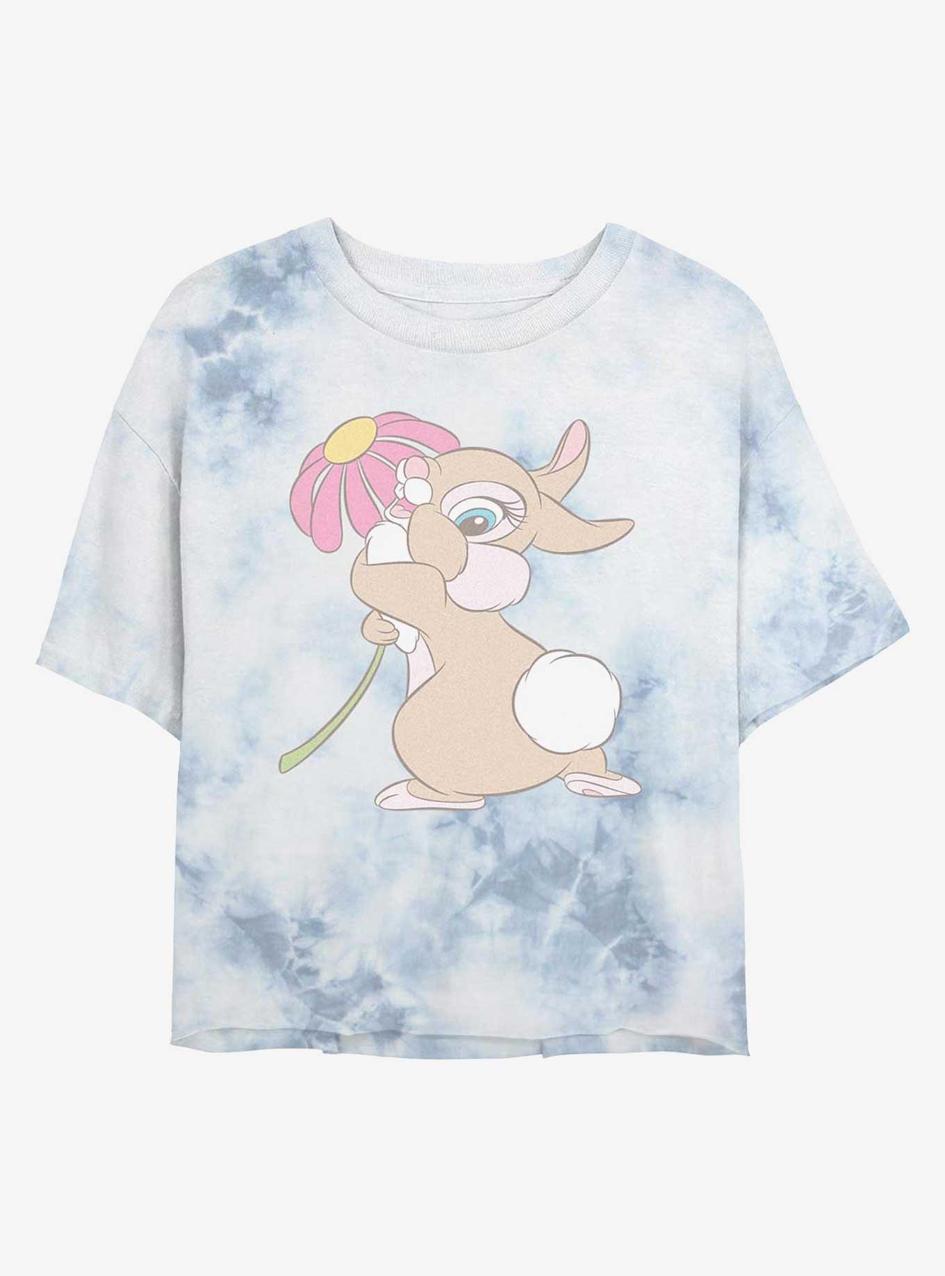 Disney Bambi Flirty Miss Bun Girls Tie-Dye Crop T-Shirt, , hi-res