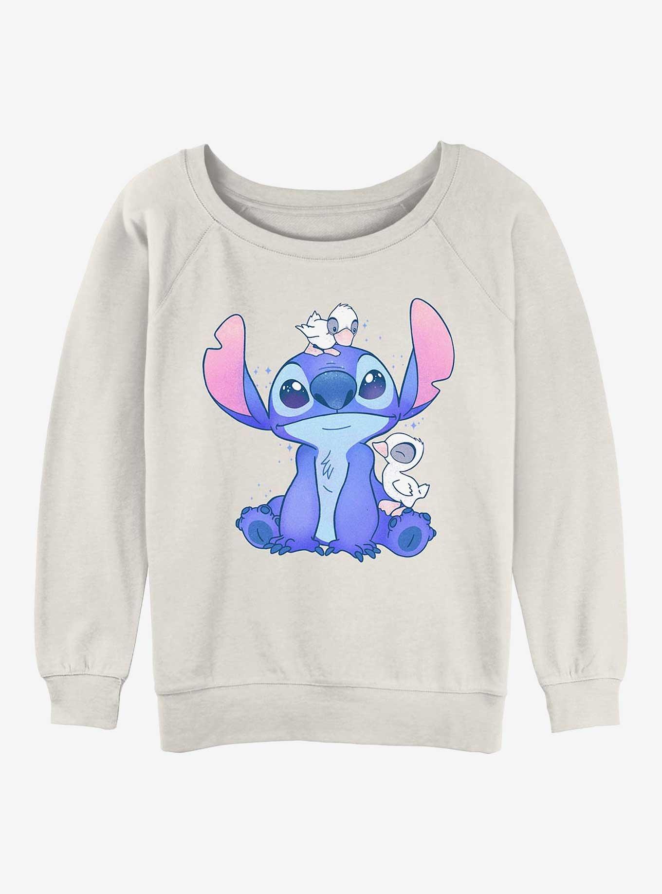 Disney Lilo & Stitch Cute Ducks Girls Slouchy Sweatshirt, , hi-res