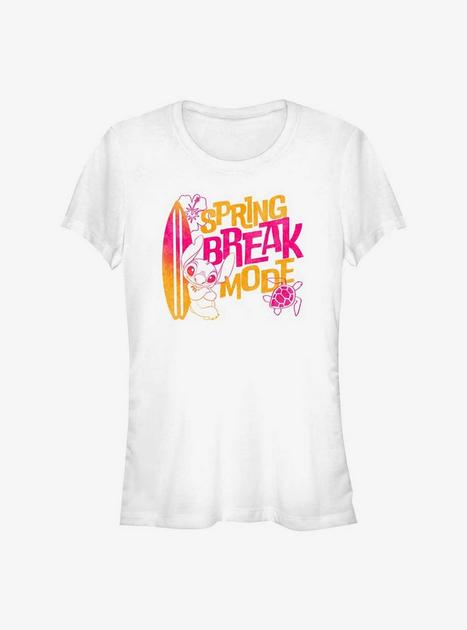 Disney Lilo & Stitch Spring Break Mode Girls T-Shirt - WHITE | Hot Topic