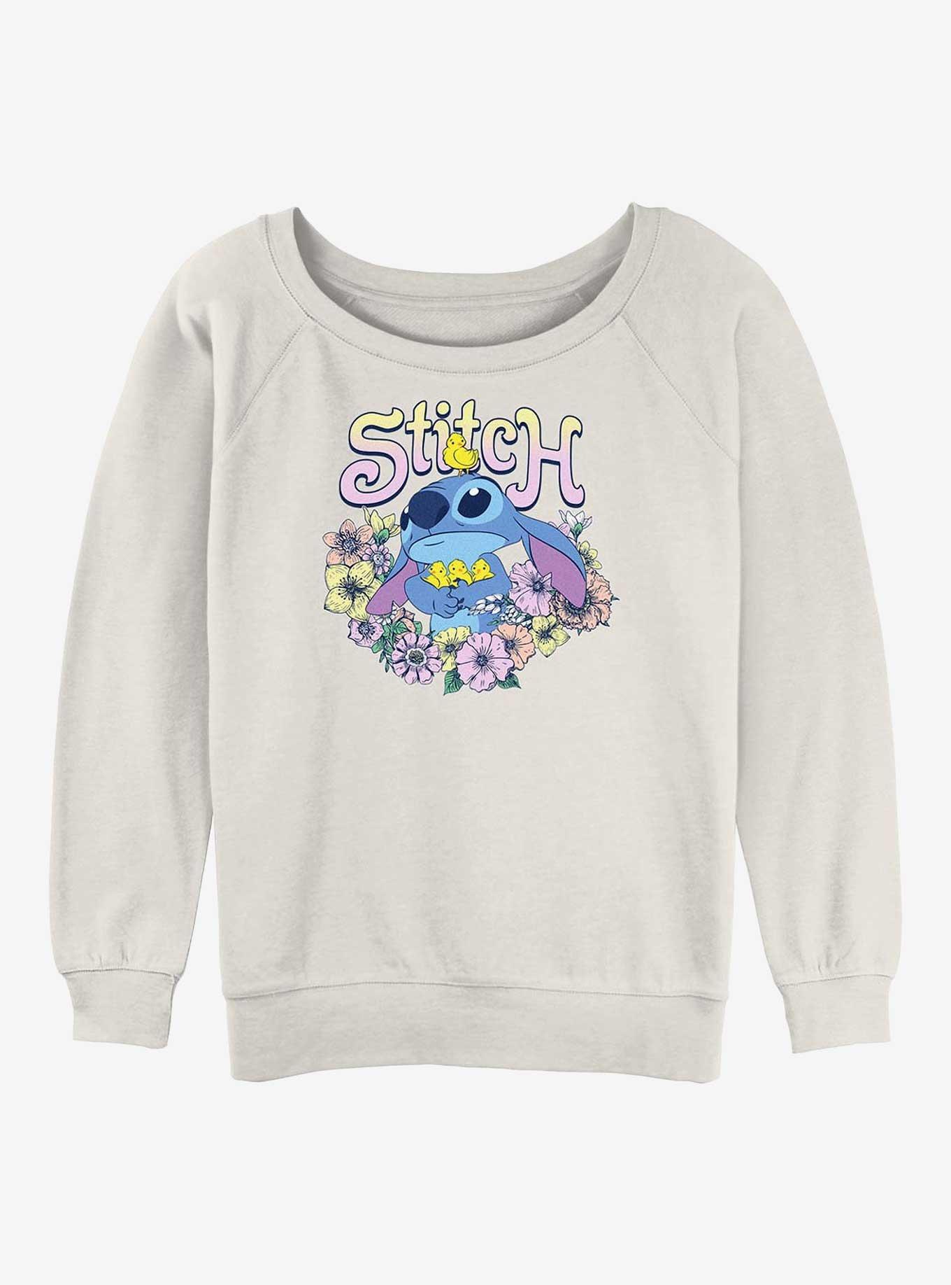 Disney Lilo & Stitch Spring Ready Girls Slouchy Sweatshirt, , hi-res