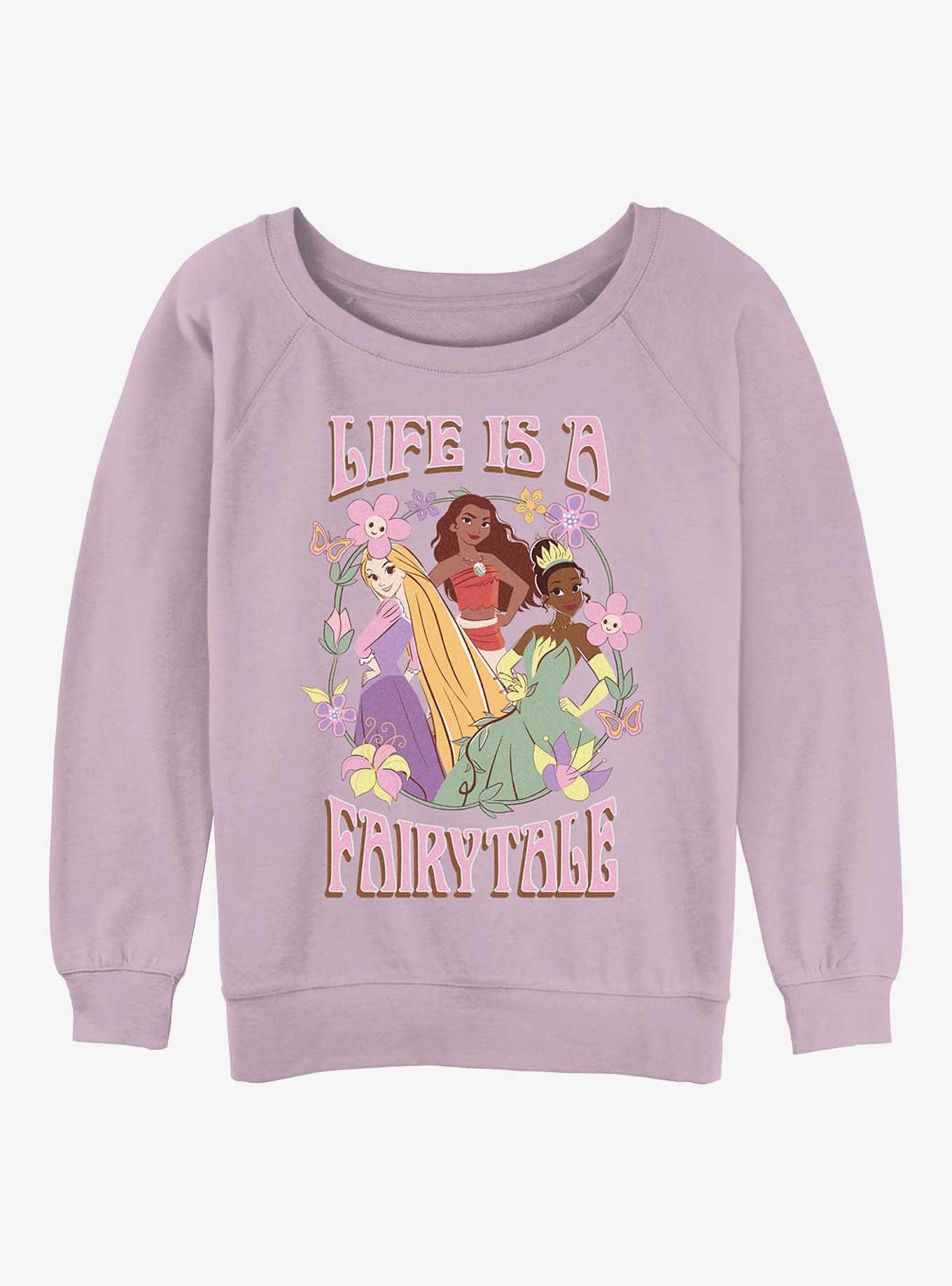 Disney Princesses Lifes A Fairytale Girls Slouchy Sweatshirt, , hi-res