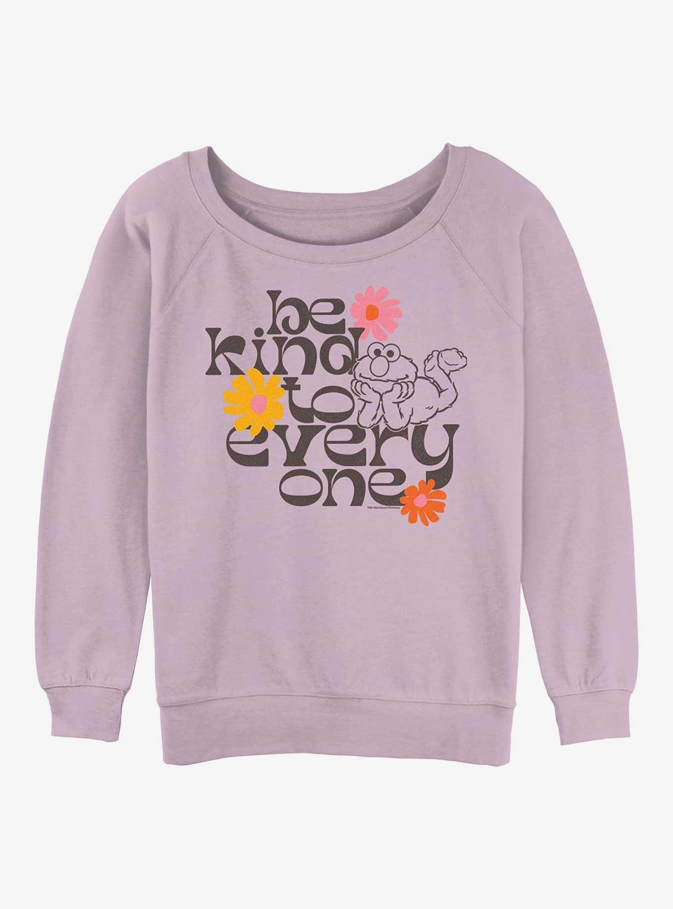 Sesame Street Elmo Be Kind Girls Slouchy Sweatshirt, , hi-res