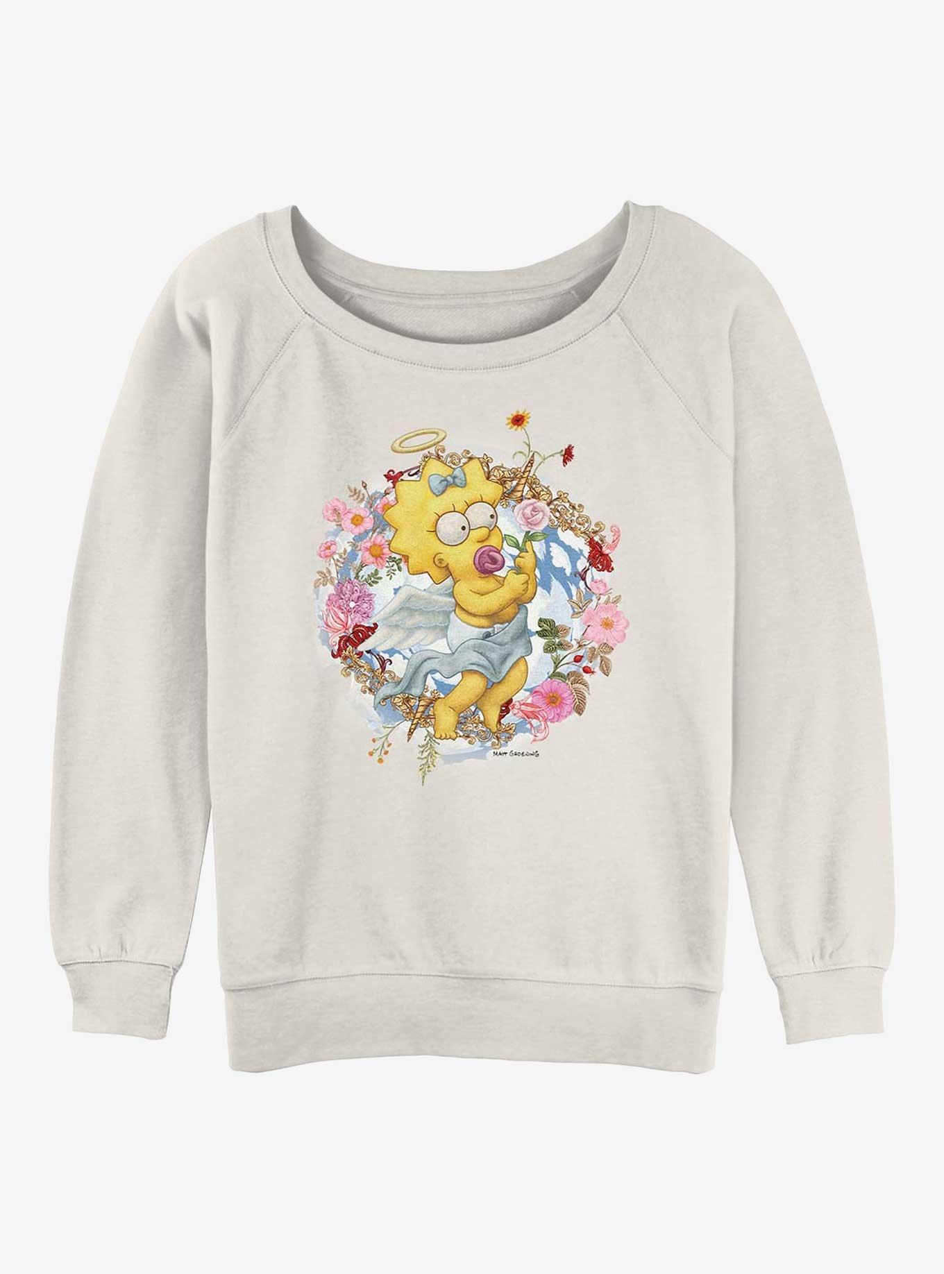 The Simpsons Cherub Maggie Girls Slouchy Sweatshirt, , hi-res