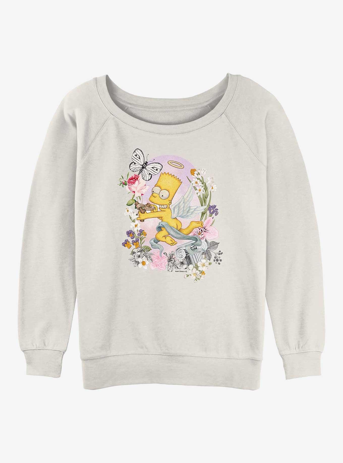 The Simpsons Cherub Bart Girls Slouchy Sweatshirt, , hi-res