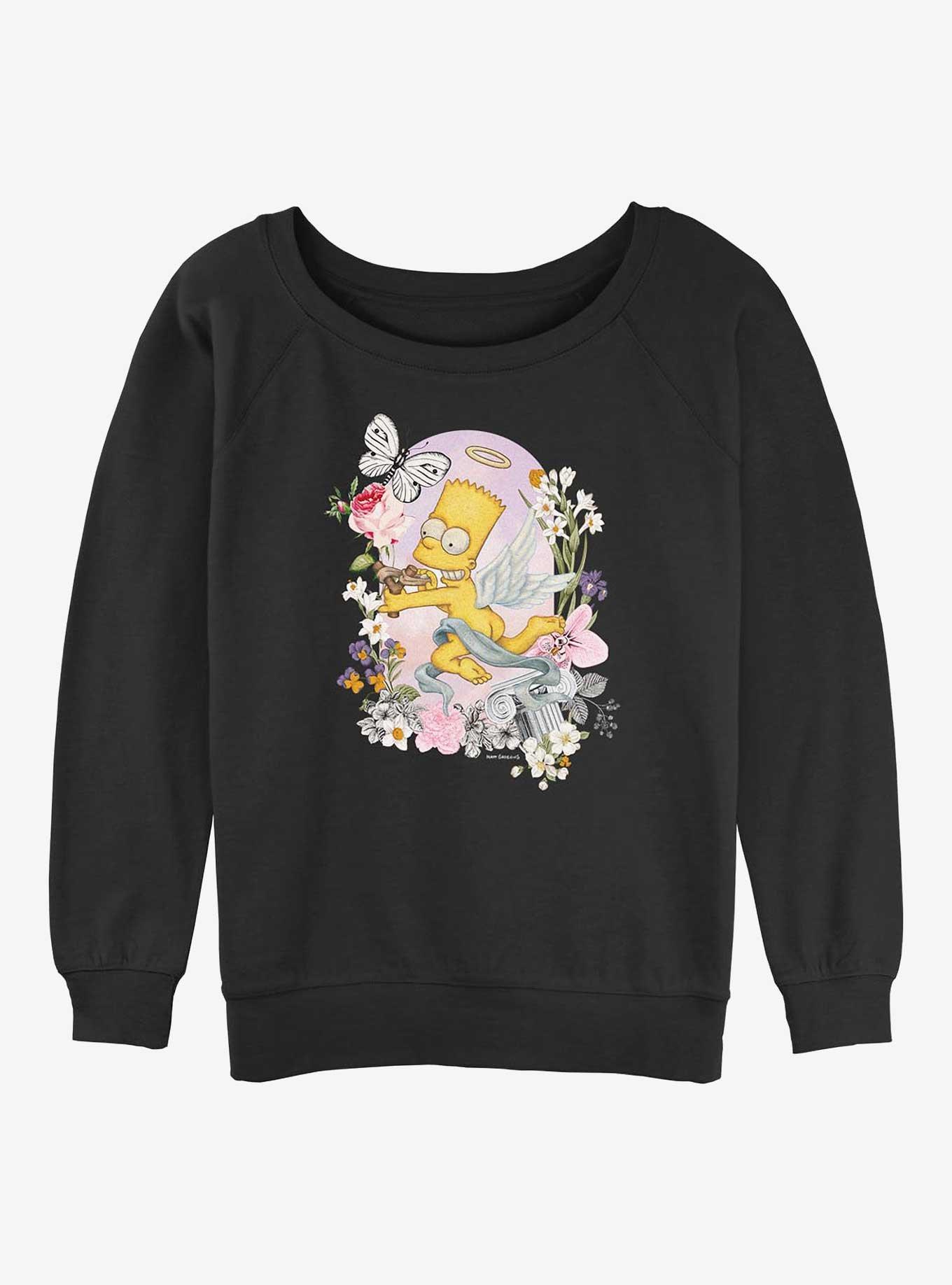 The Simpsons Cherub Bart Girls Slouchy Sweatshirt, , hi-res