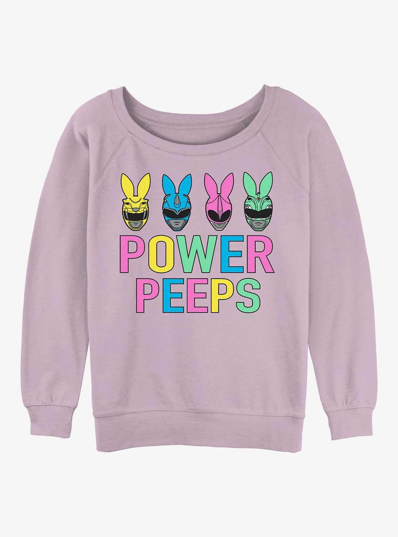 Mighty Morphin Power Rangers Power Peeps Girls Slouchy Sweatshirt, , hi-res