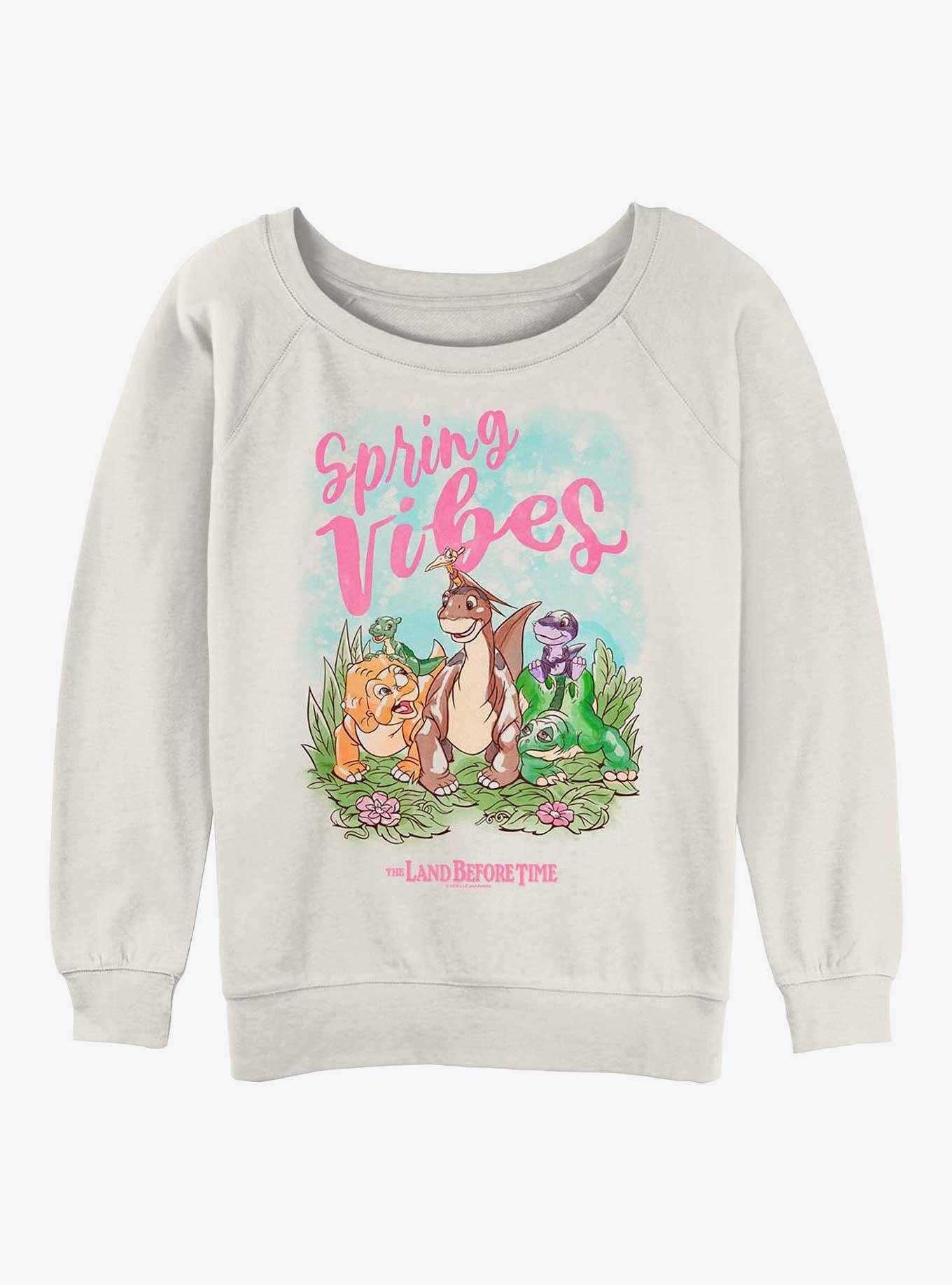 The Land Before Time Spring Dinos Girls Slouchy Sweatshirt, , hi-res