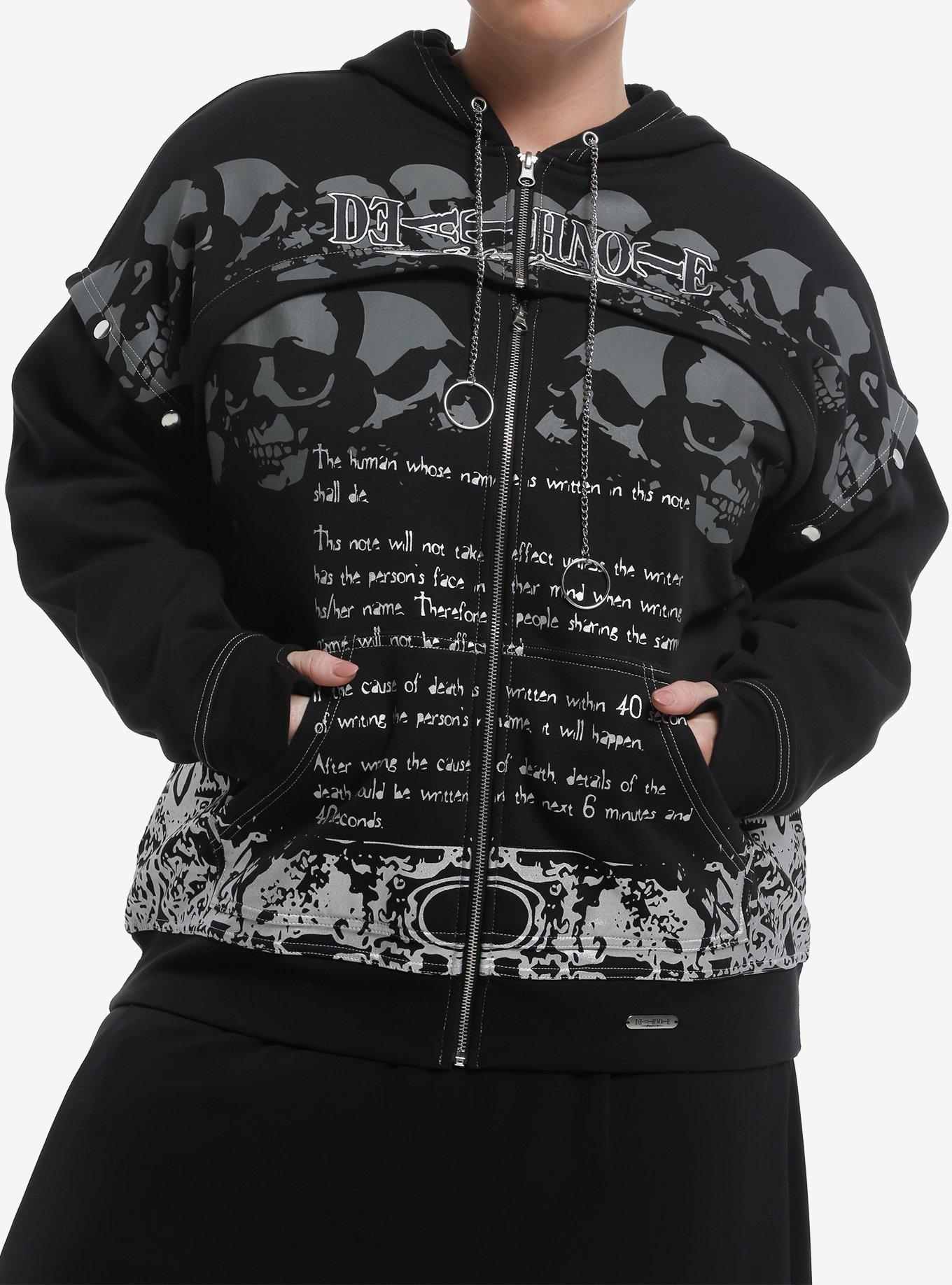 Death Note Multi-Convertible Girls Hoodie Plus Size, , hi-res