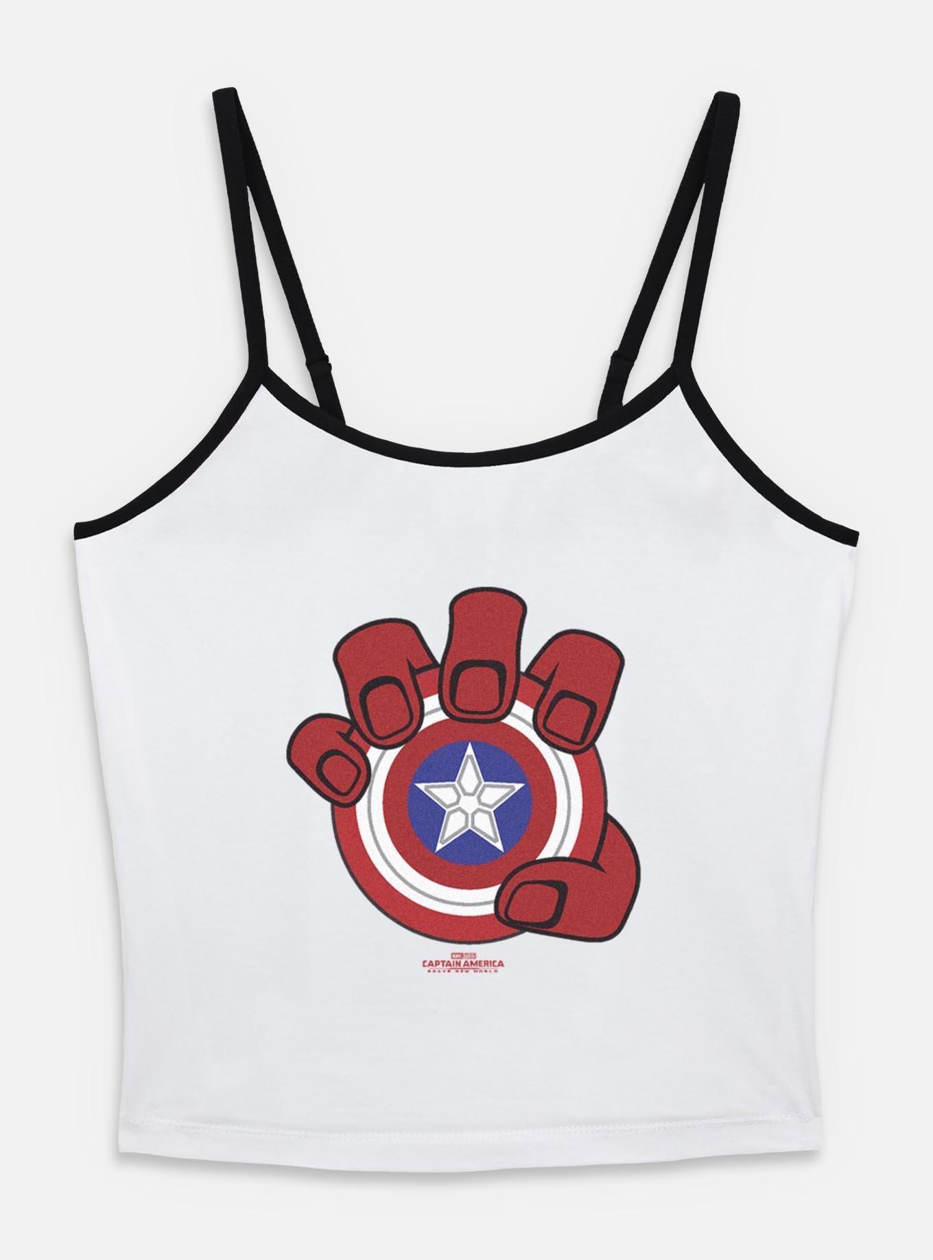 Captain America: Brave New World Red Hulk Hand And Shield Womens Cami,All Products : American Fashion Style Bags On Sale