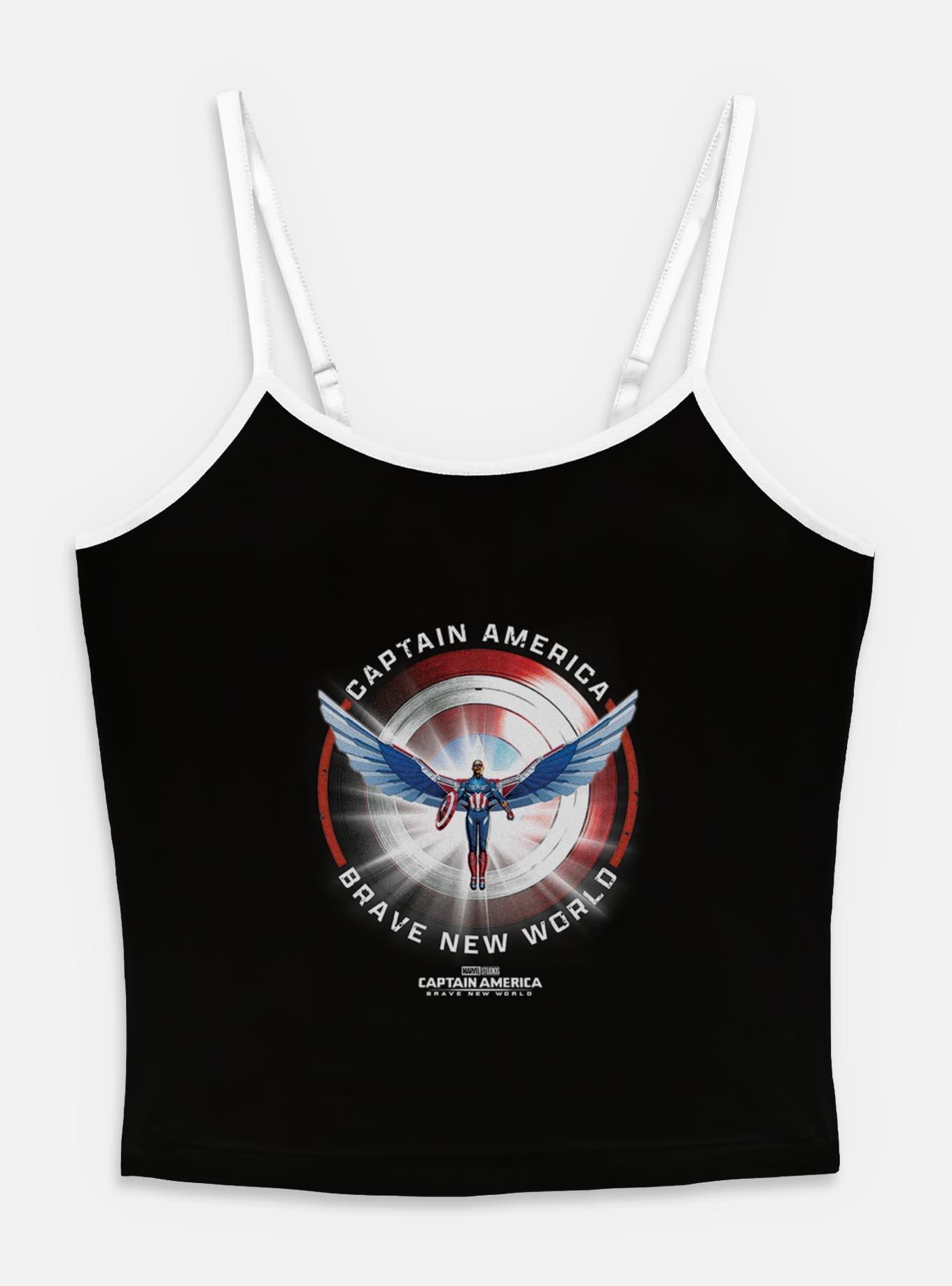 Captain America: Brave New World Captain America Shield Womens Cami,All Products : American Fashion Style Bags On Sale