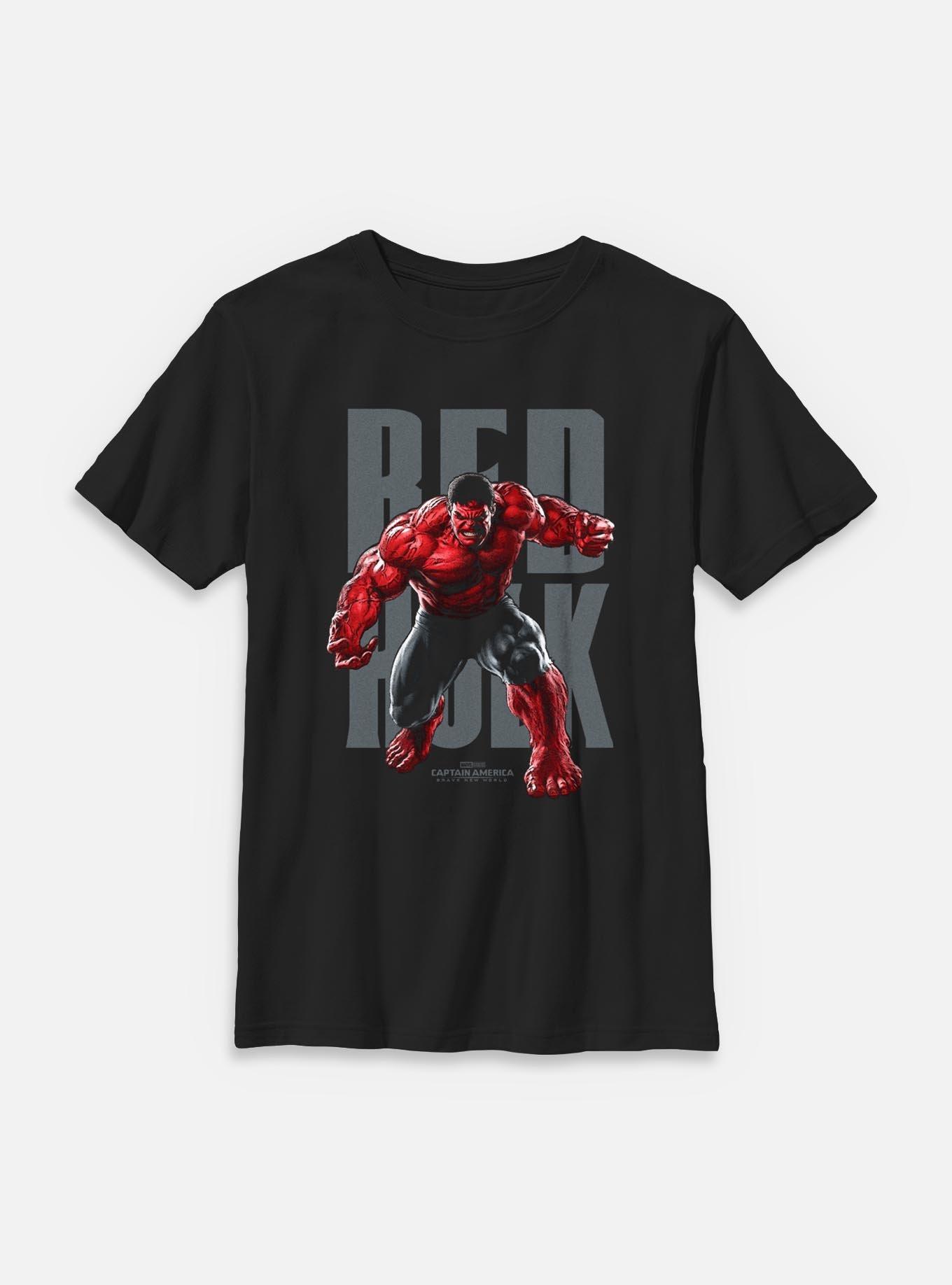 Captain America: Brave New World Red Hulk Portrait Youth T-Shirt, , hi-res