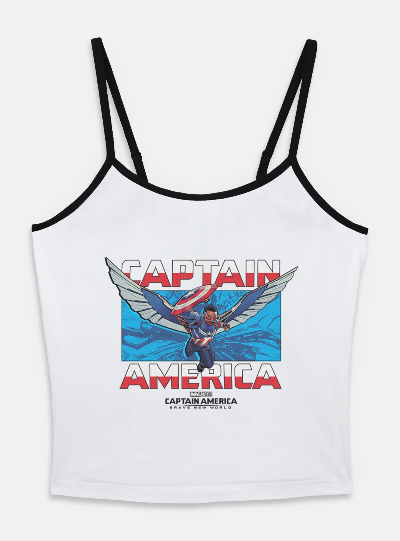 Captain America: Brave New World Breakthrough Captain America Womens Cami, WHITE, hi-res