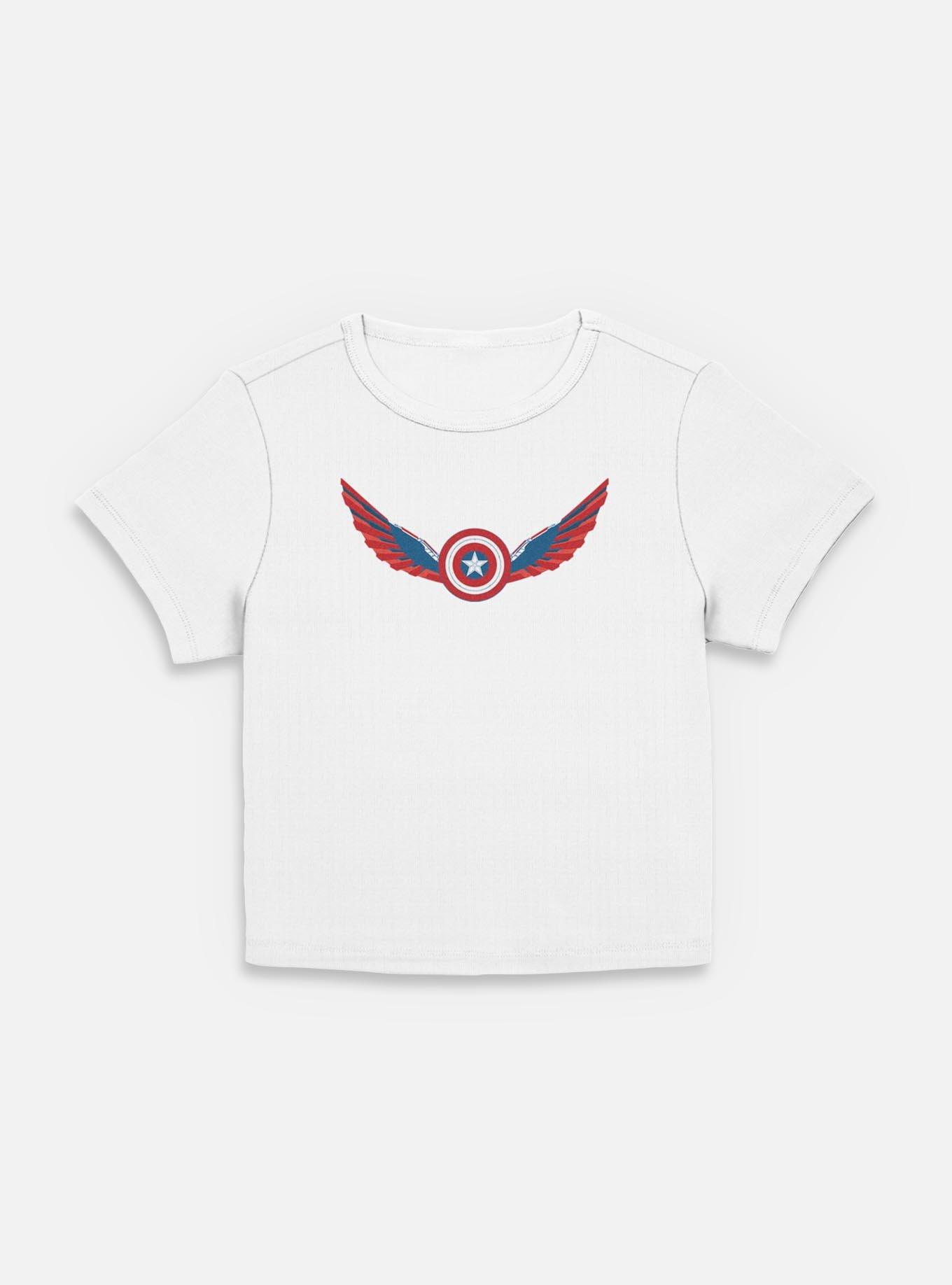 Captain America: Brave New World Wings Shield Falcon Women Baby T-Shirt, EGRET, hi-res